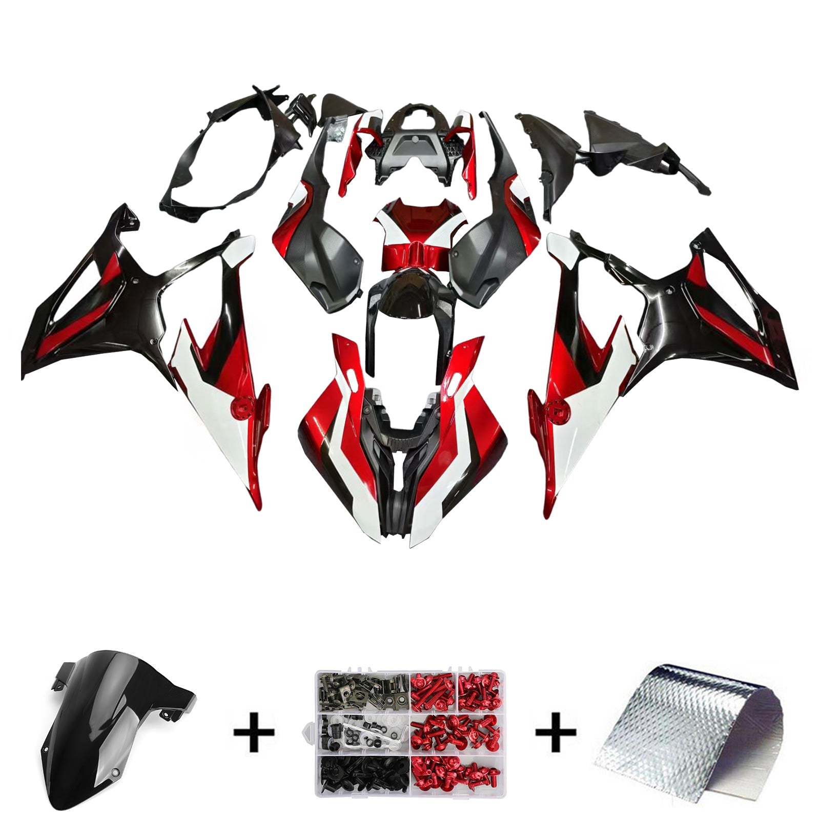 Amotopart BMW M1000RR S1000RR 2019-2022 Kuipset Carrosserie ABS Kunststof