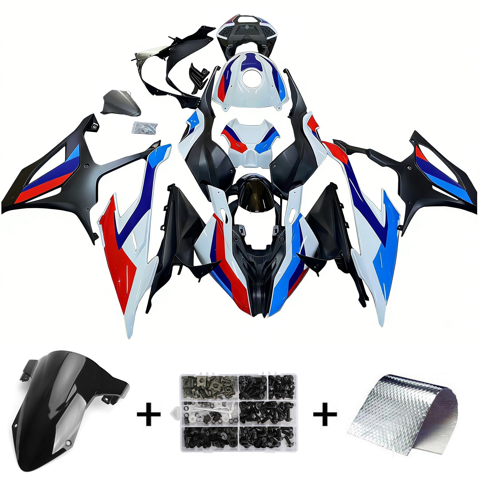 2019-2022 BMW M1000RR S1000RR Kit de carénage d'injection carrosserie plastique ABS