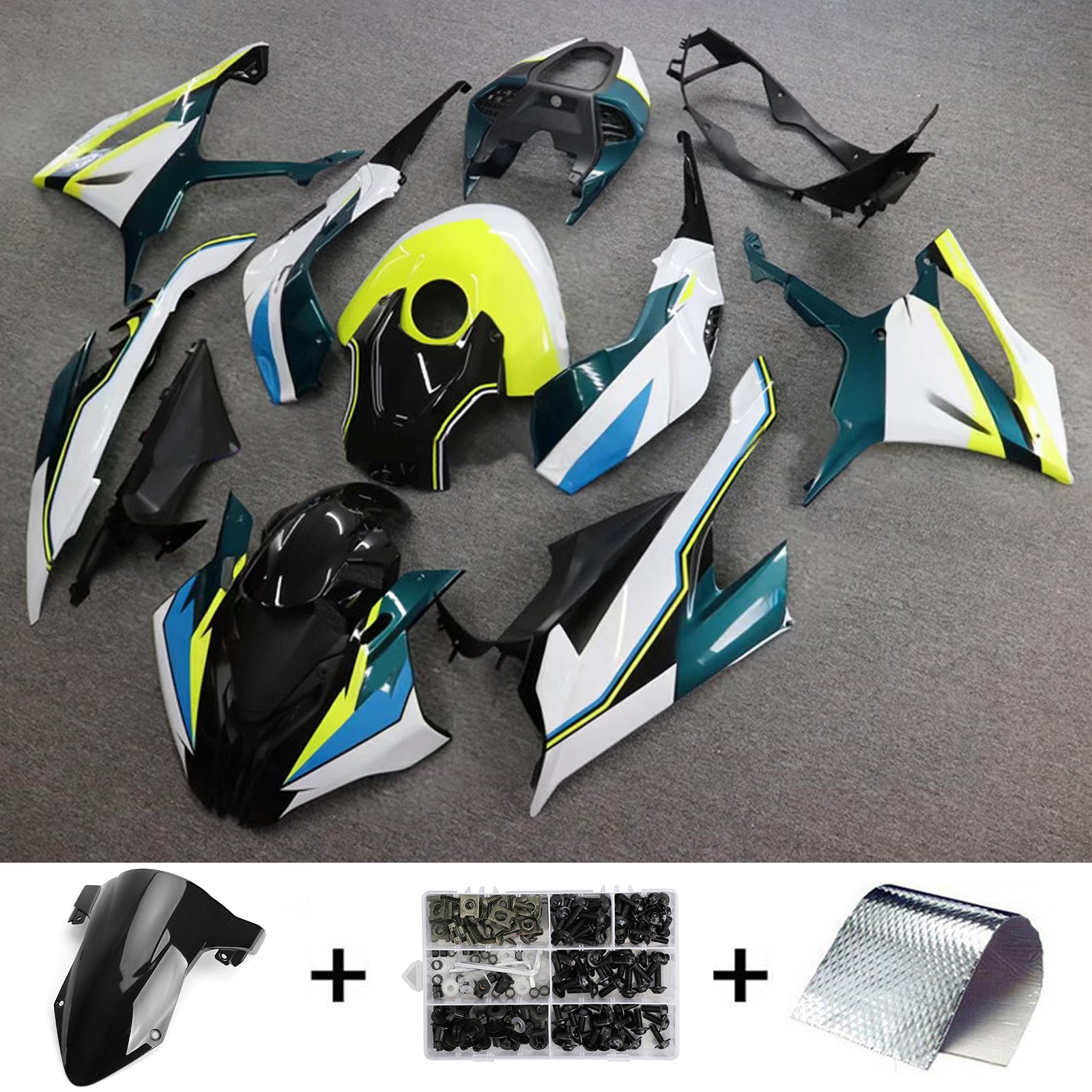 Kit de carénage d'injection pour BMW M1000RR S1000RR 2019-2022 Carrosserie Plastique ABS