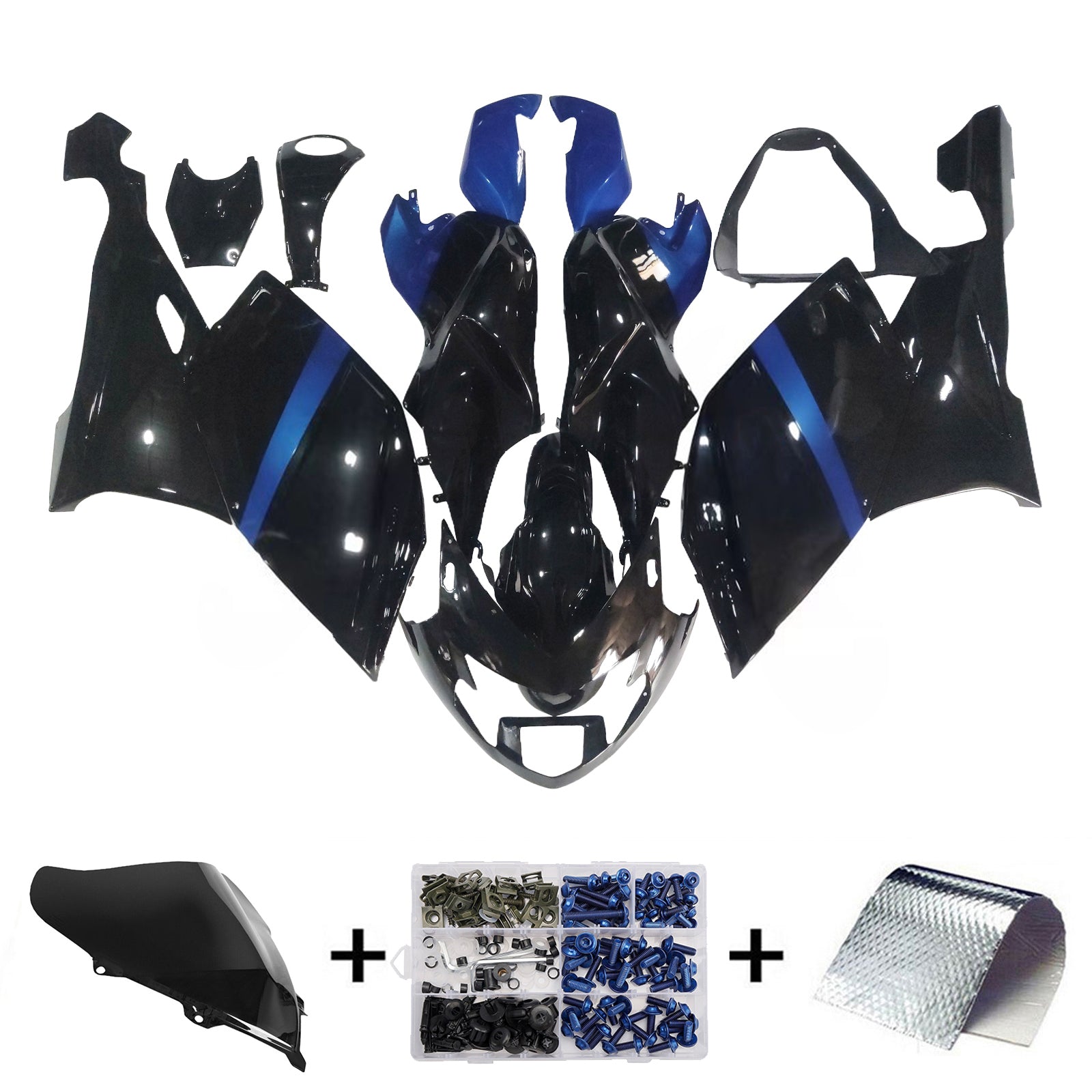 Amotopart BMW K1200S 2005-2010 Kit de carénage Carrosserie Plastique