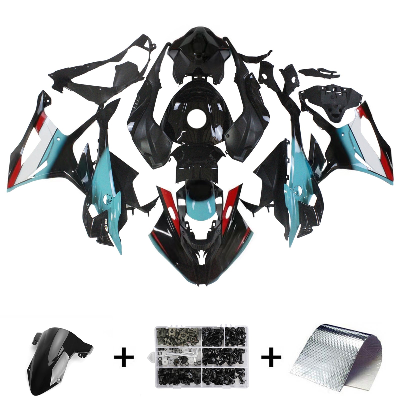 Kit de carénage d'injection BMW S1000RR 2023-2024 carrosserie plastique ABS