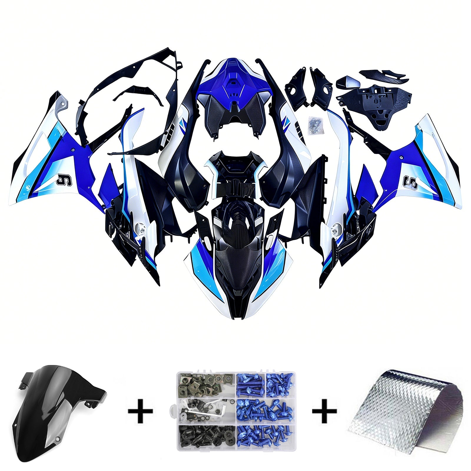 Injectie kuip kit voor BMW S1000RR 2023-2024 ABS Plastic carrosserie
