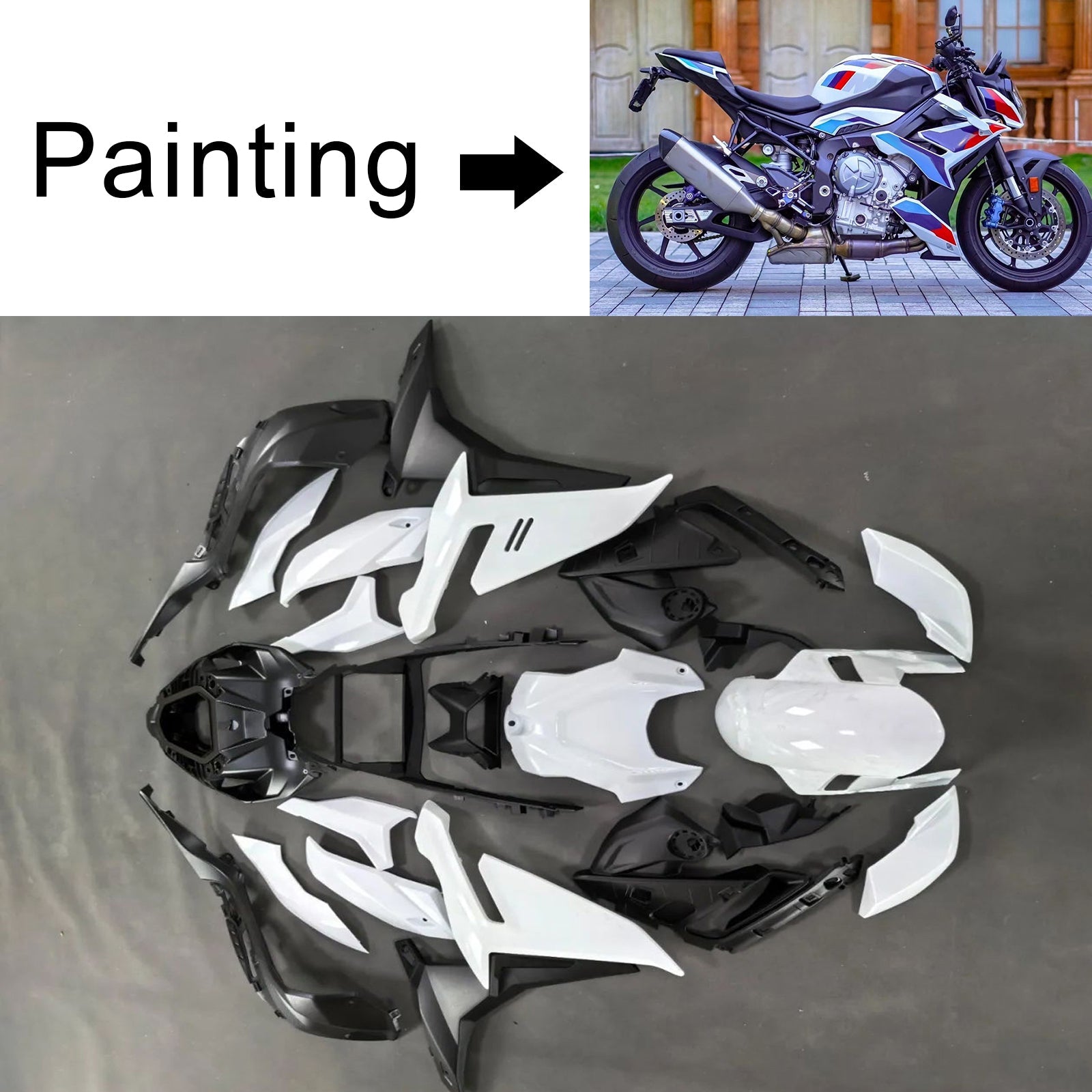 Kit de carenado de plástico ABS para BMW S1000R 2021-2025