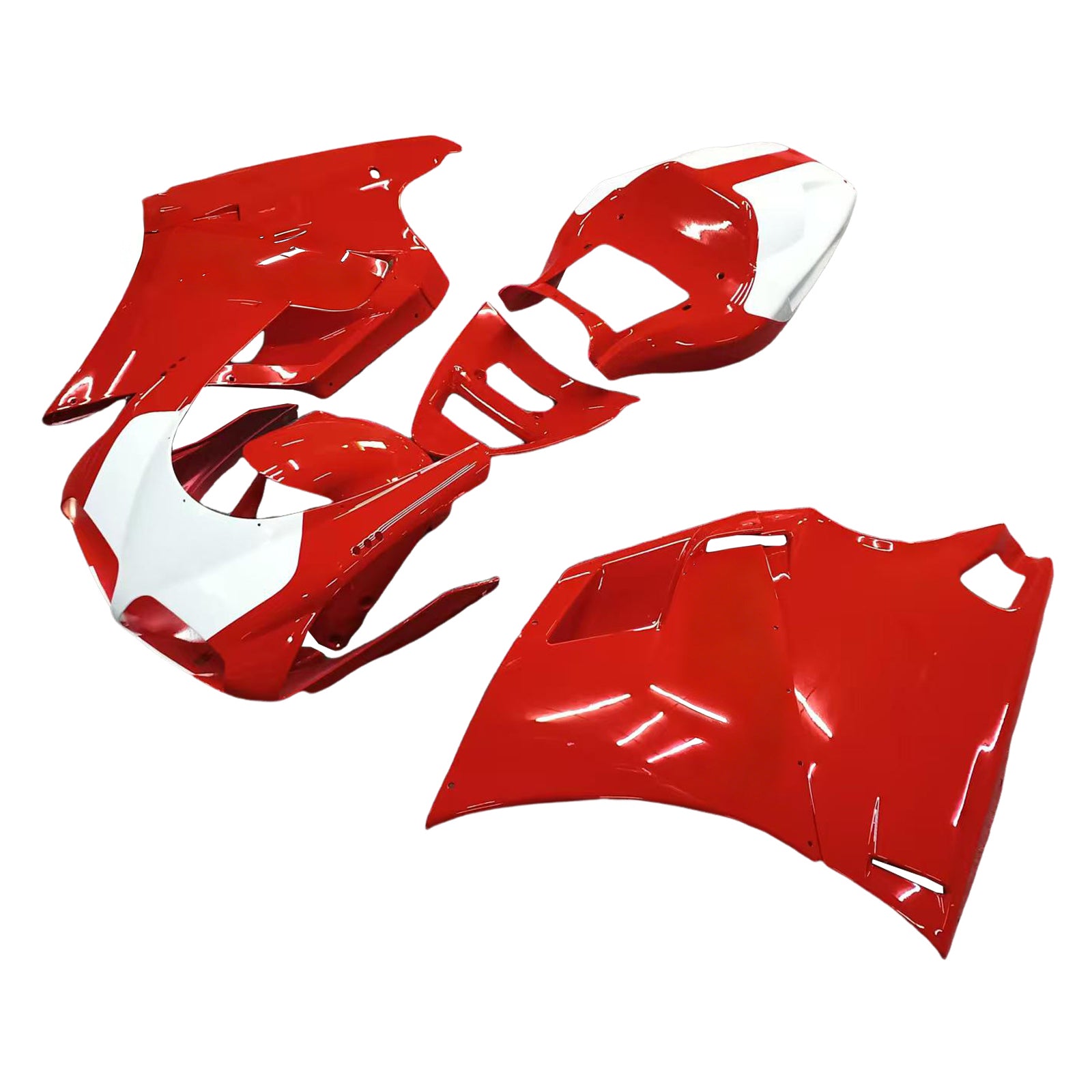 Carénages Amotopart pour 1996-2002 Ducati 996 Rouge Blanc Ducati Performance Generic