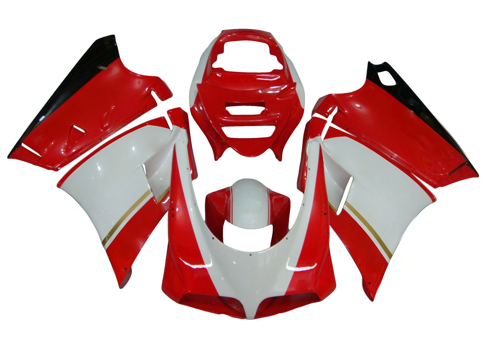 Amotopart oklep ABS komplet karoserije za Ducati 996 748 1996-2002 generično