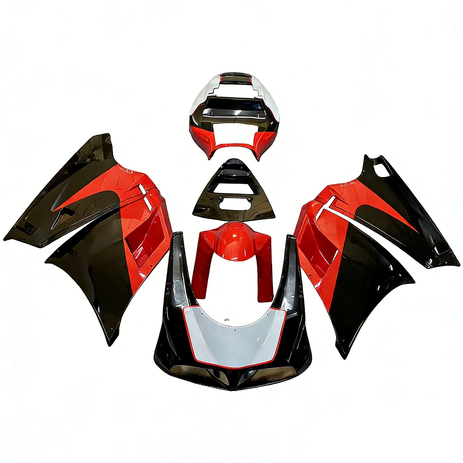 Amotopart Carénage Kit Carrosserie ABS pour Ducati 996 748 1996-2002 Générique