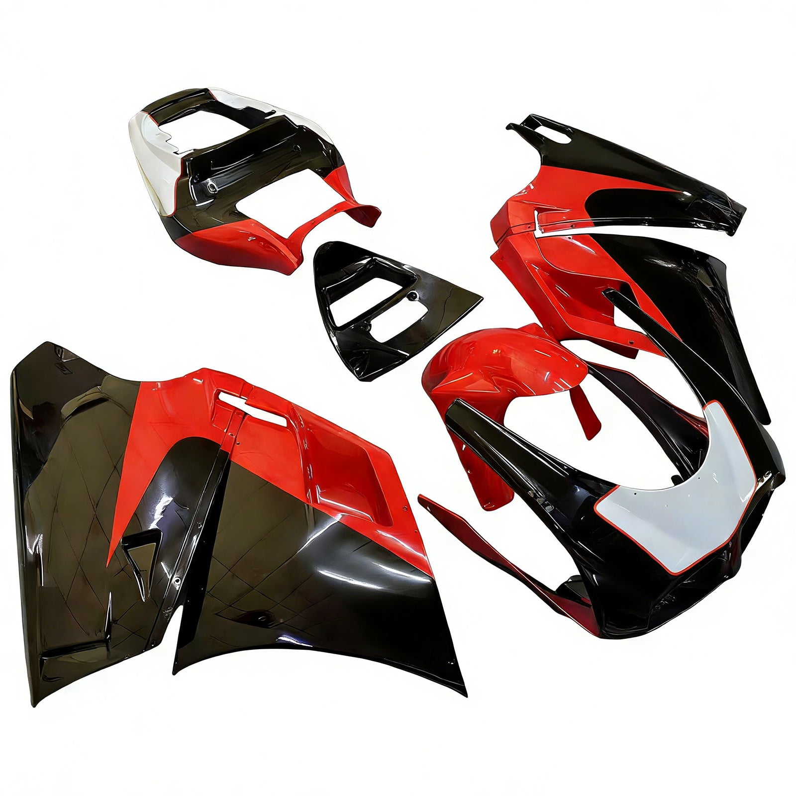 Amotopart Carénage Kit Carrosserie ABS pour Ducati 996 748 1996-2002 Générique