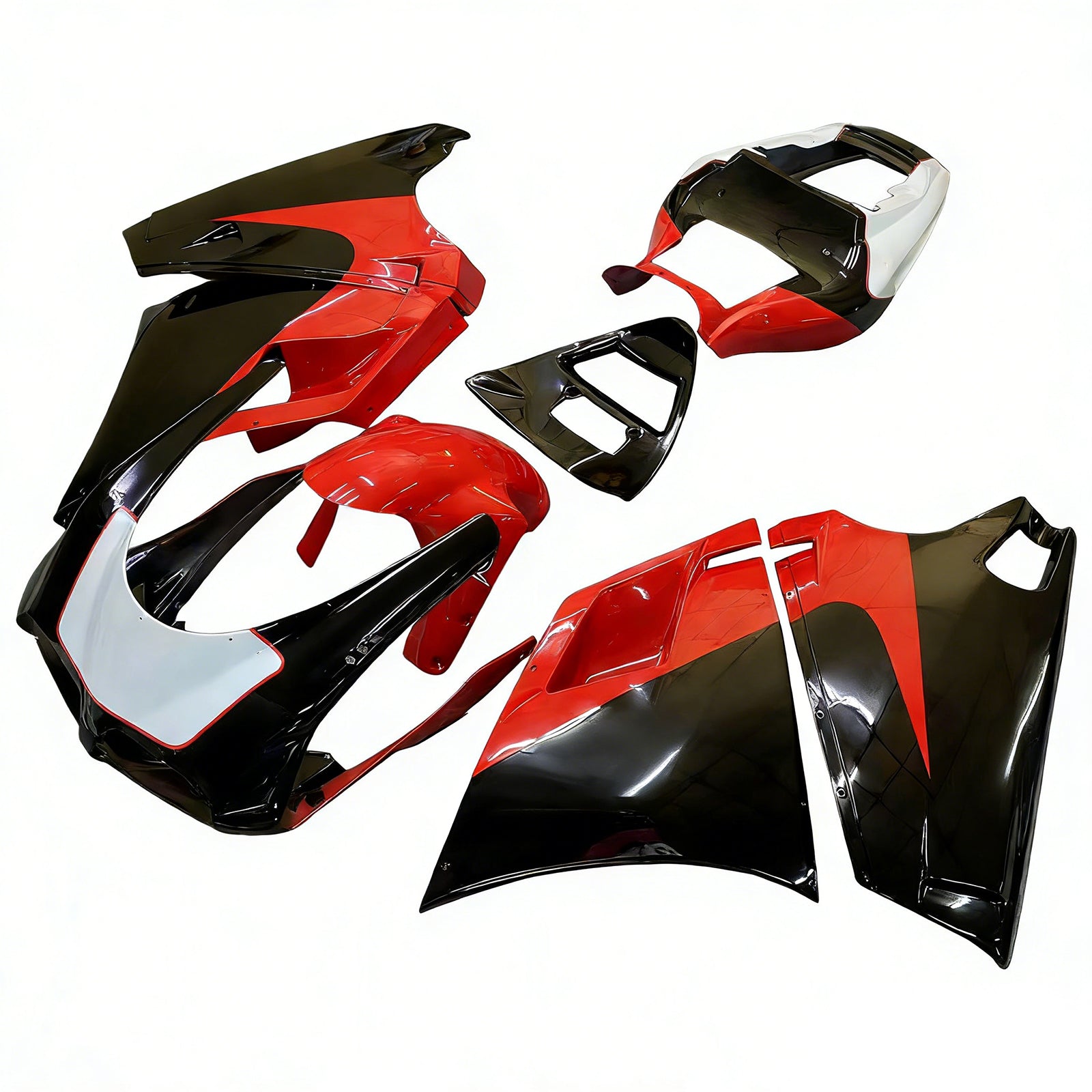 Amotopart Carénage Kit Carrosserie ABS pour Ducati 996 748 1996-2002 Générique