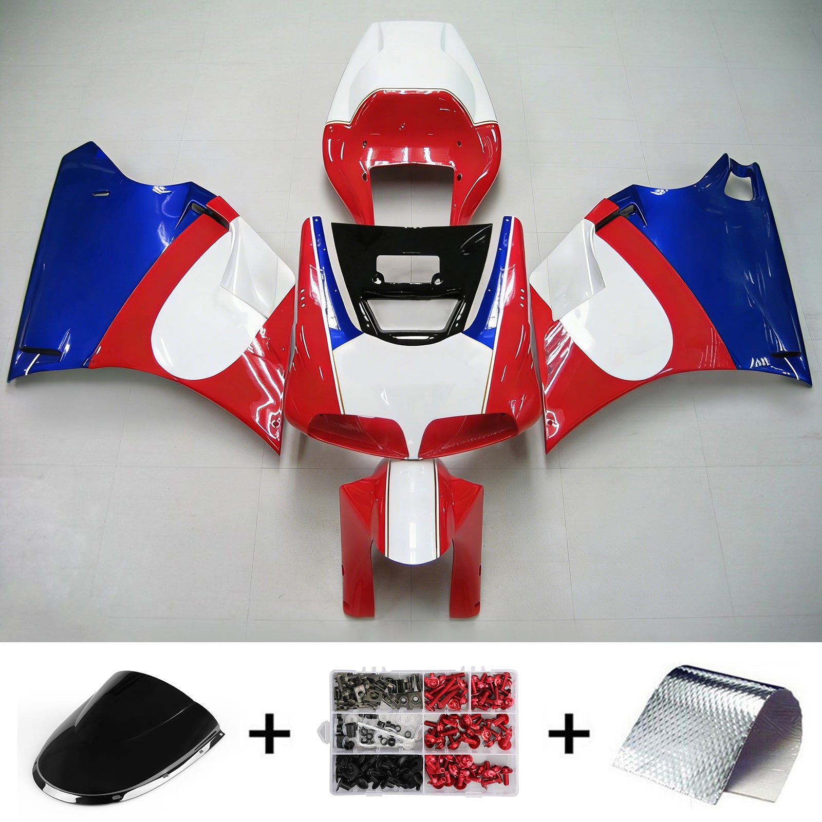 Kit de carénage par injection , carrosserie en plastique ABS Pour Ducati 996 748 1996-2002
