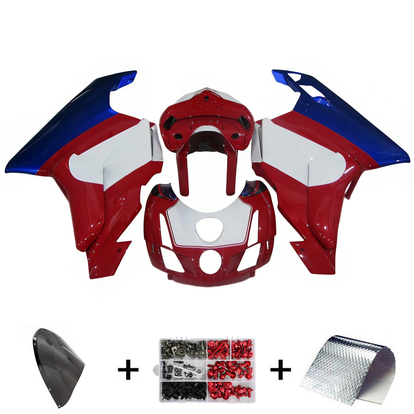 Amotopart Ducati 999 749 2003 2004 Kit carena carrozzeria ABS