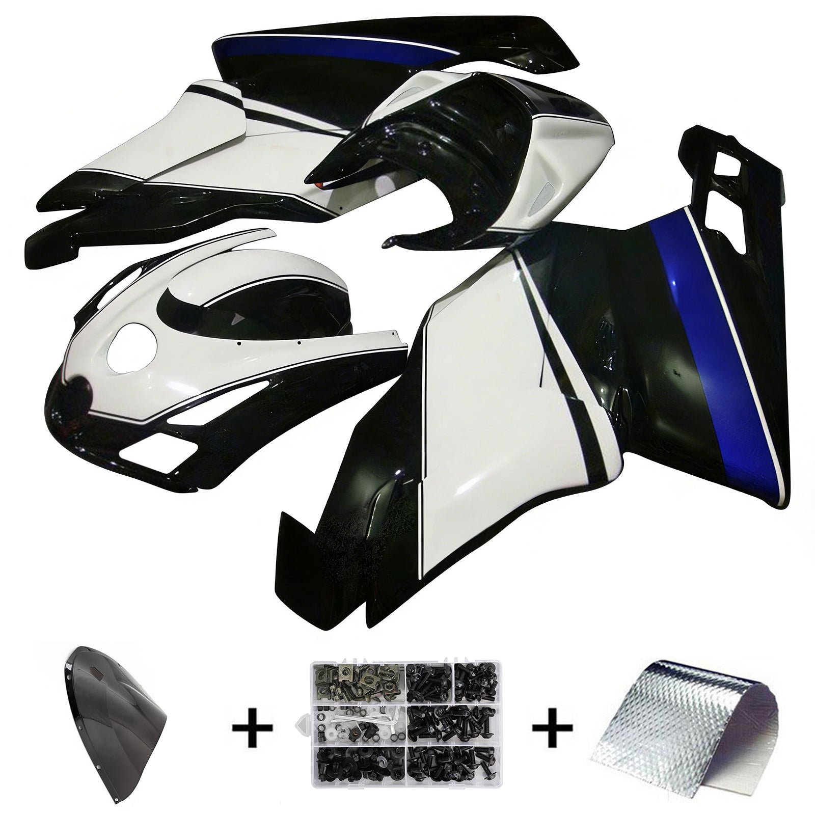 Ducati 999 749 2003 2004 Zestaw owiewek nadwozia ABS