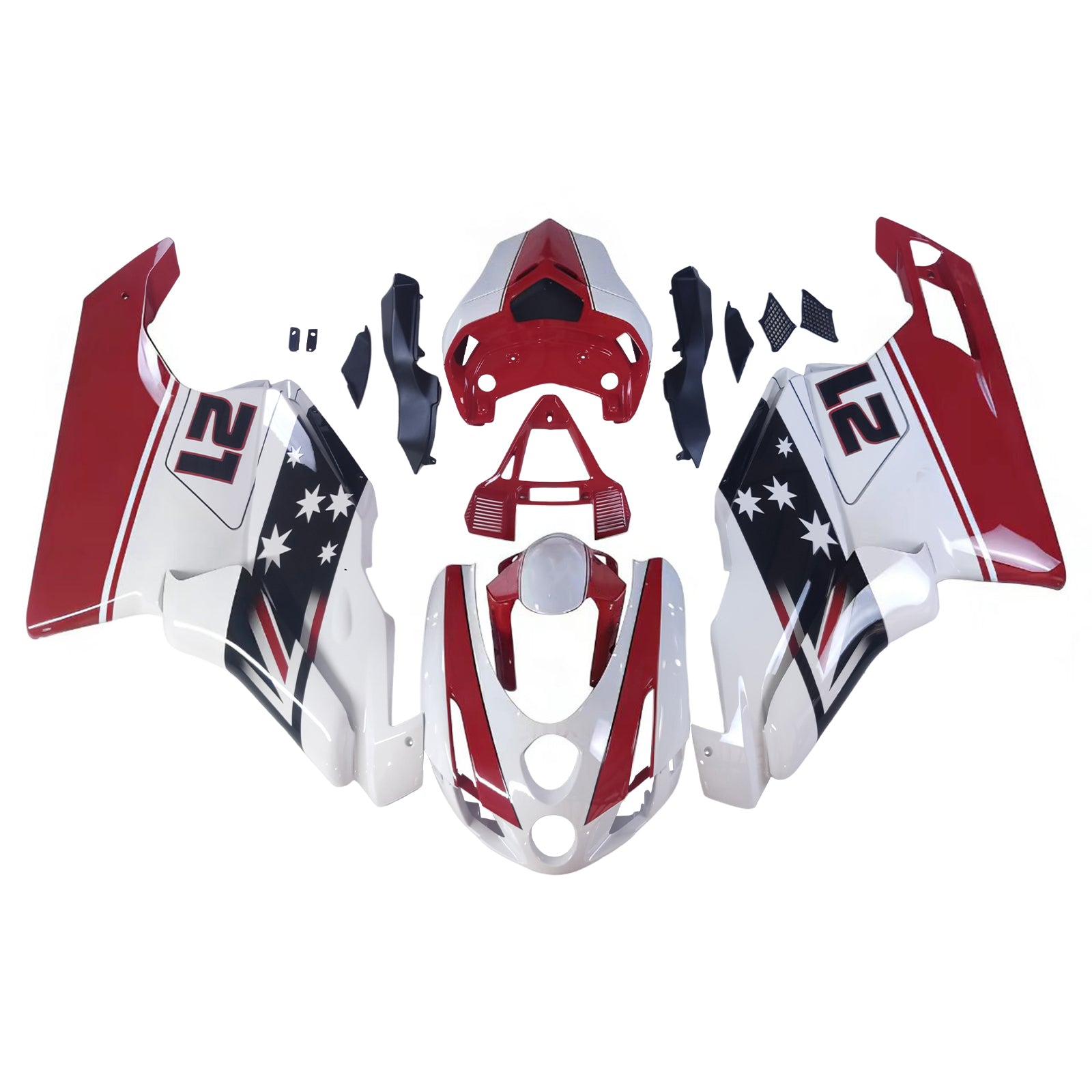 Ducati 999 749 2003 2004 Zestaw owiewek nadwozia ABS