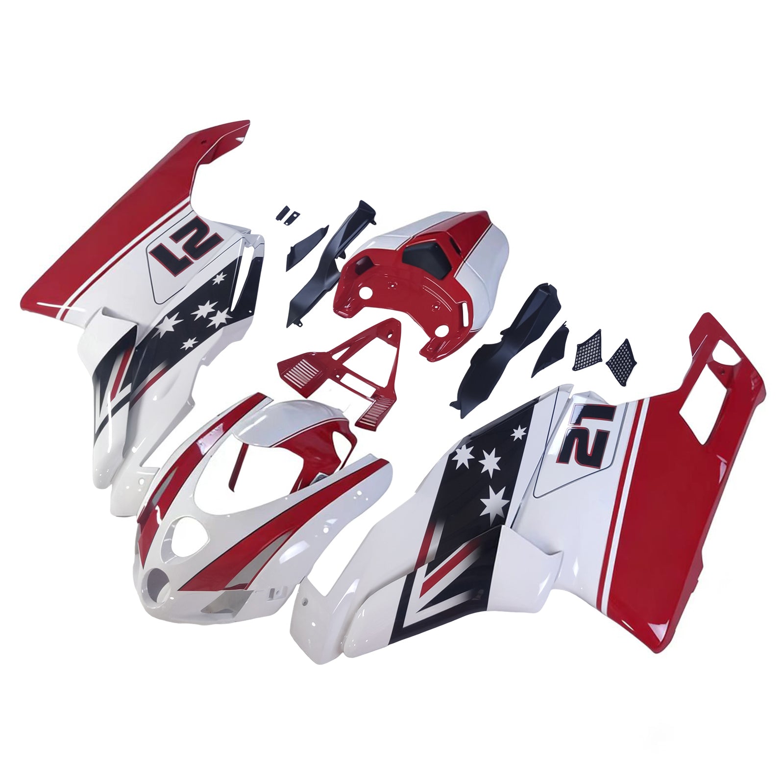 Ducati 999 749 2003 2004 Zestaw owiewek nadwozia ABS