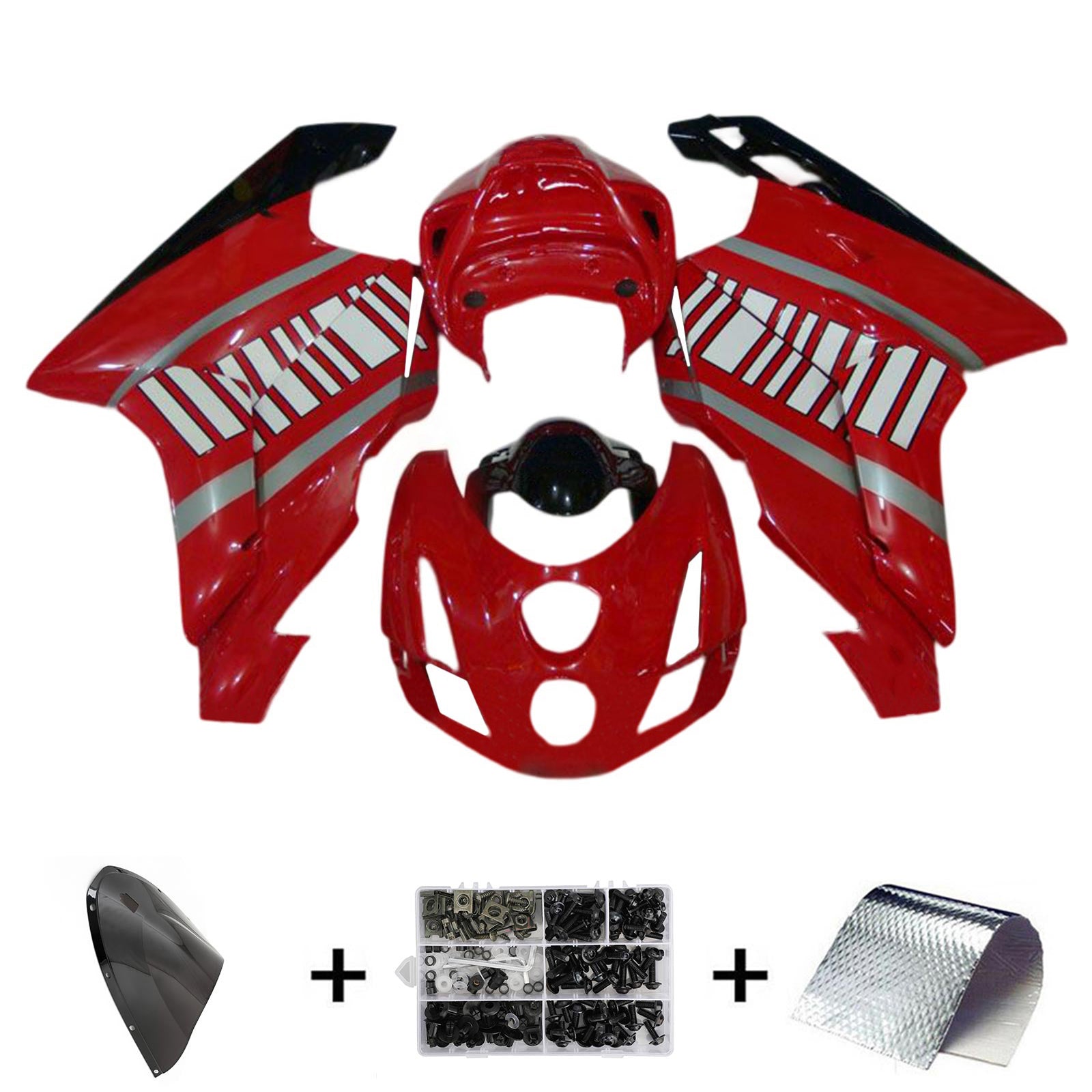 Amotopart Ducati 999 749 2003 2004 Kit Carénage Carrosserie ABS