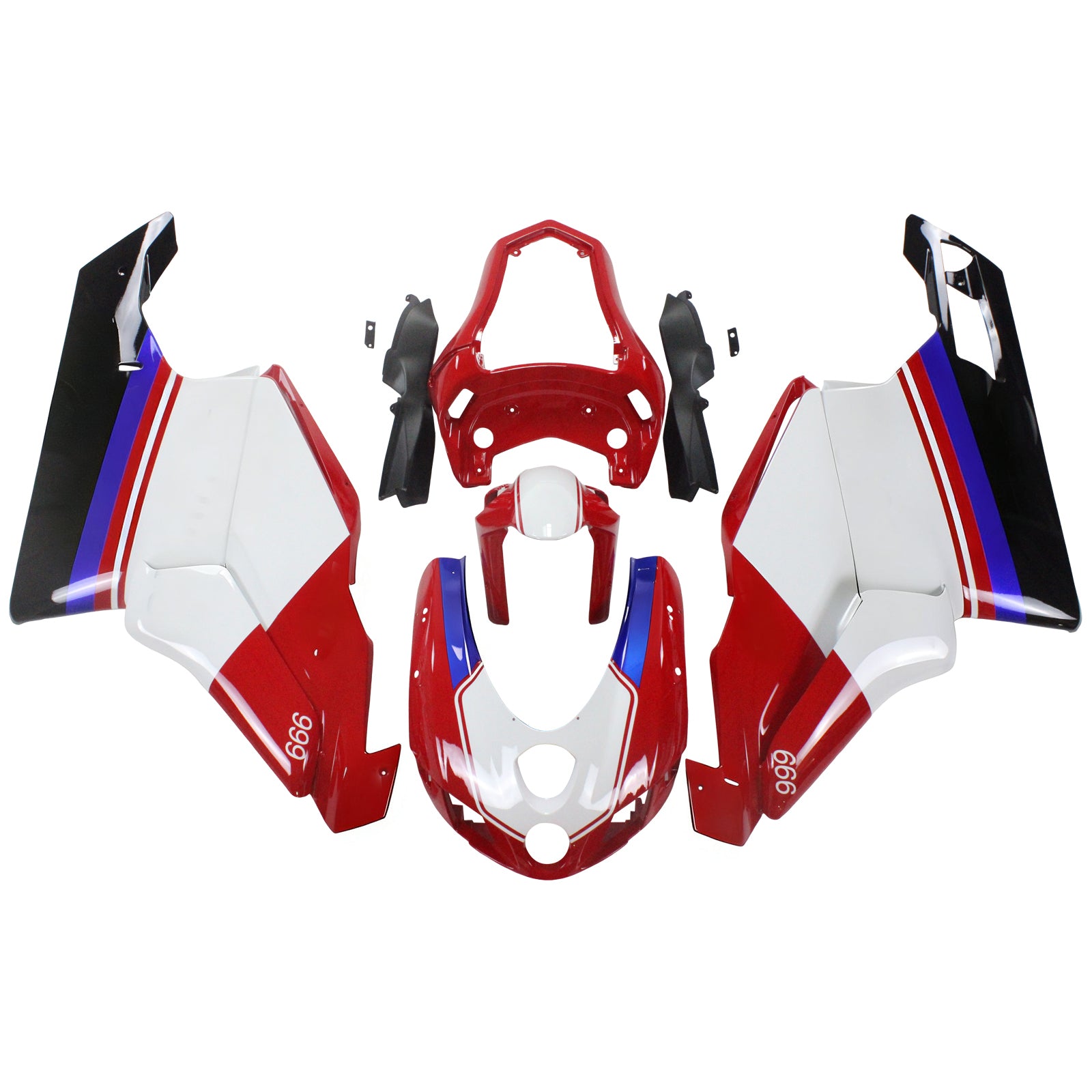 Fairing Kit Bodywork ABS fit For Ducati 999 749 2005 2006