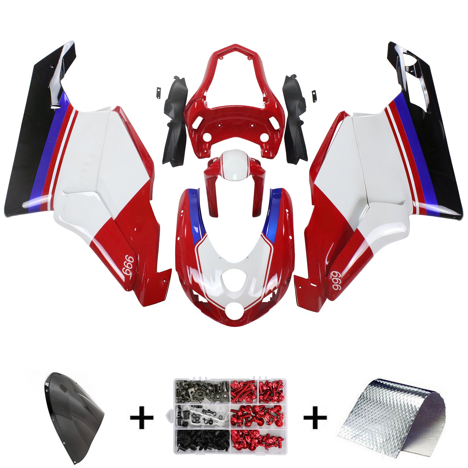 Fairing Kit Bodywork ABS fit For Ducati 999 749 2005 2006