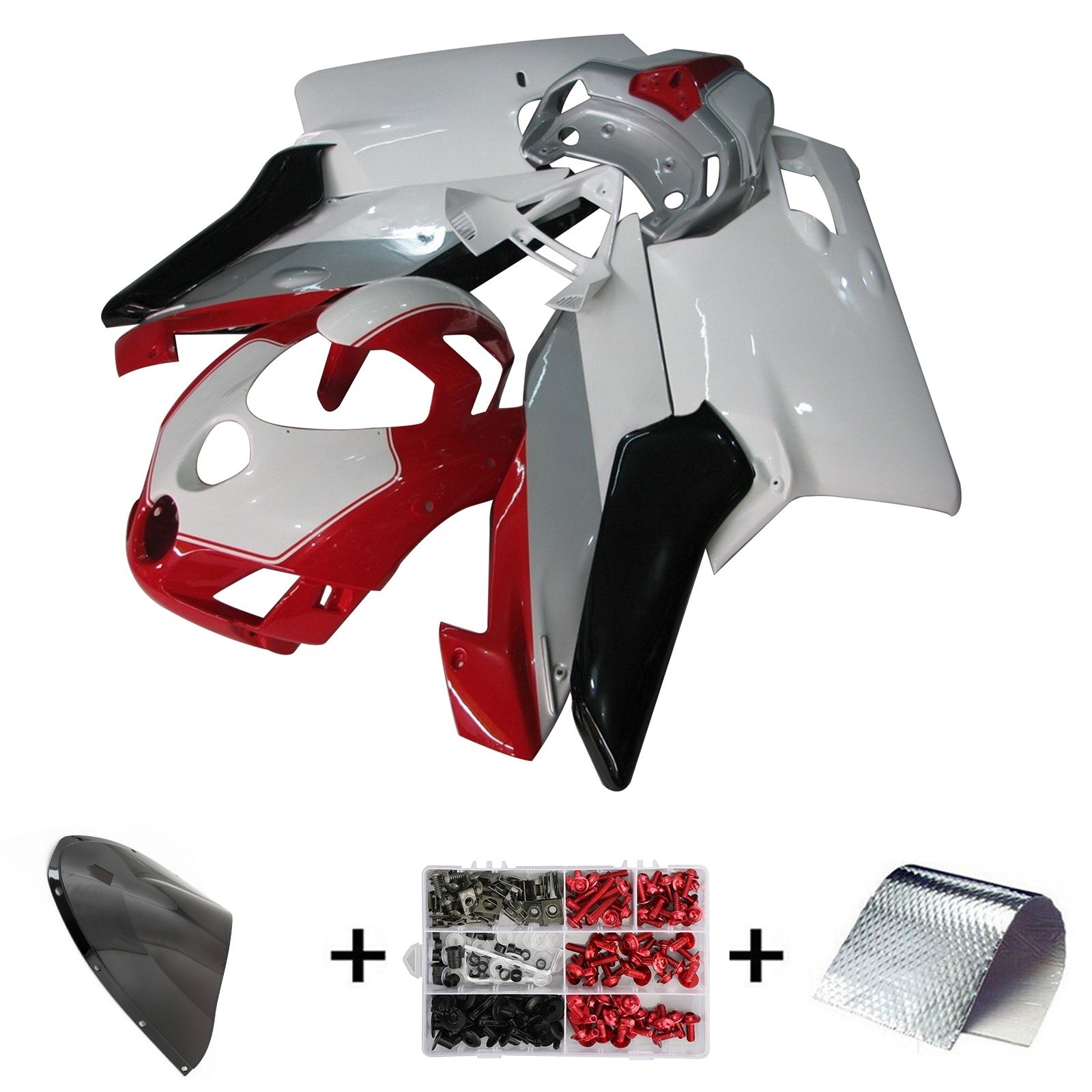 Amotopart Ducati 999 749 2005 2006 Kit Carénage Carrosserie ABS