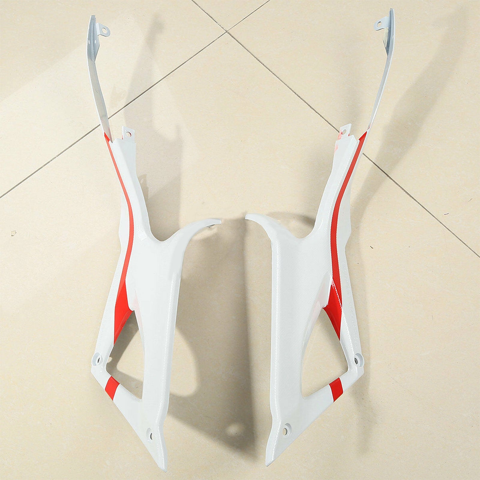 Amotopart Carénage Carrosserie Kit Pour DUCATI 1098 848 1198 2007-2012 2008 2009 Rouge Blanc Générique