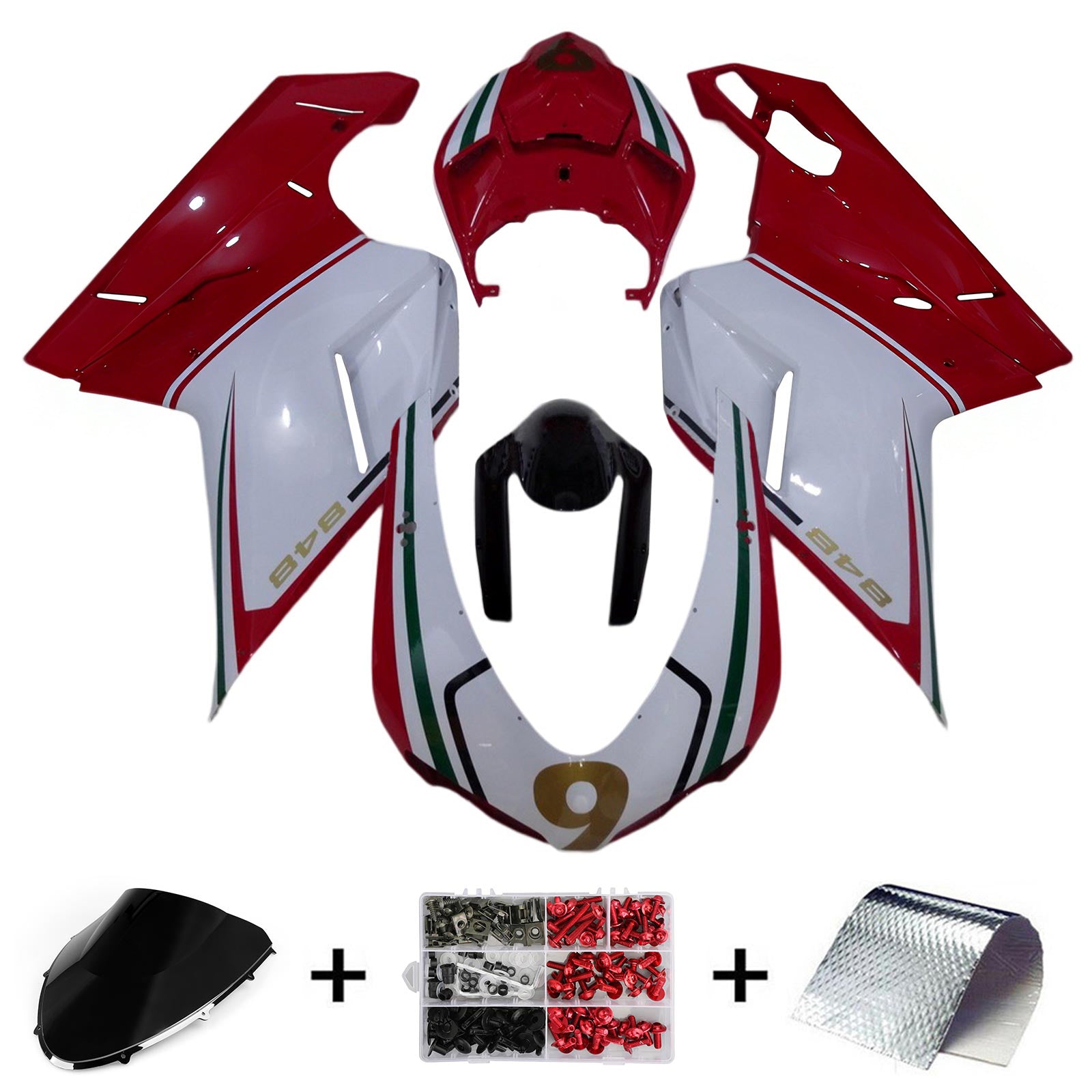 Kit carena carrozzeria ABS Ducati 1098 1198 848 2007-2011