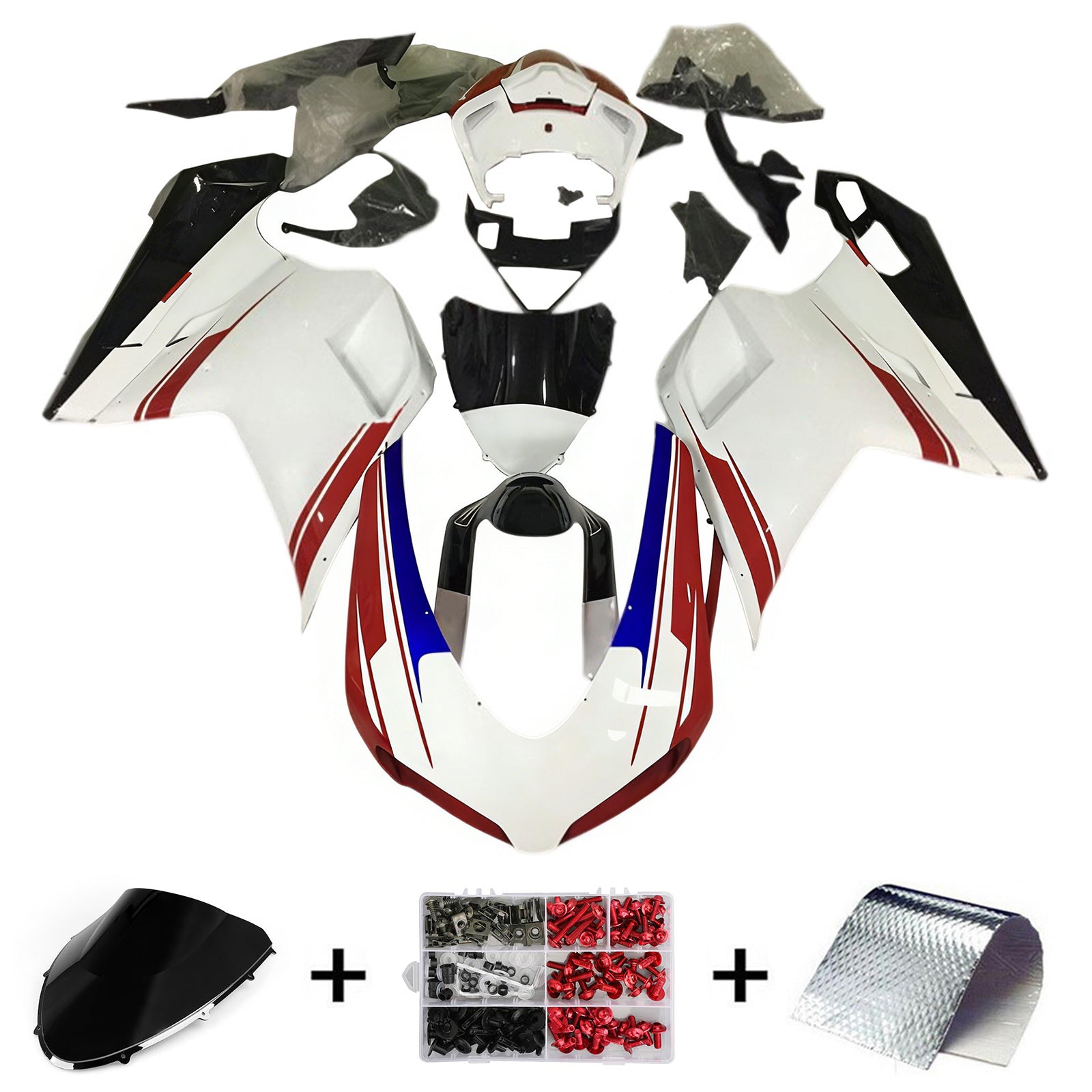 Amotopart Ducati 1098 1198 848 2007-2011 ABS-korin suojasarja