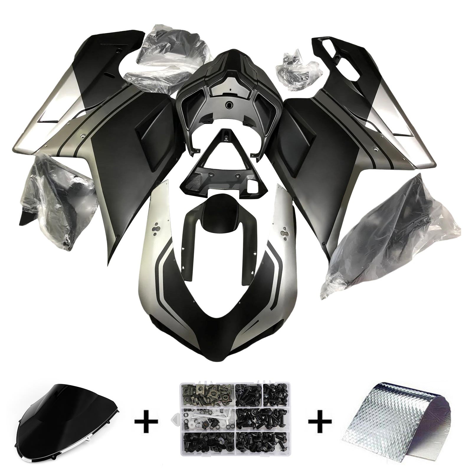 Amotopart Ducati 1098 1198 848 2007-2011 ABS-korin suojasarja