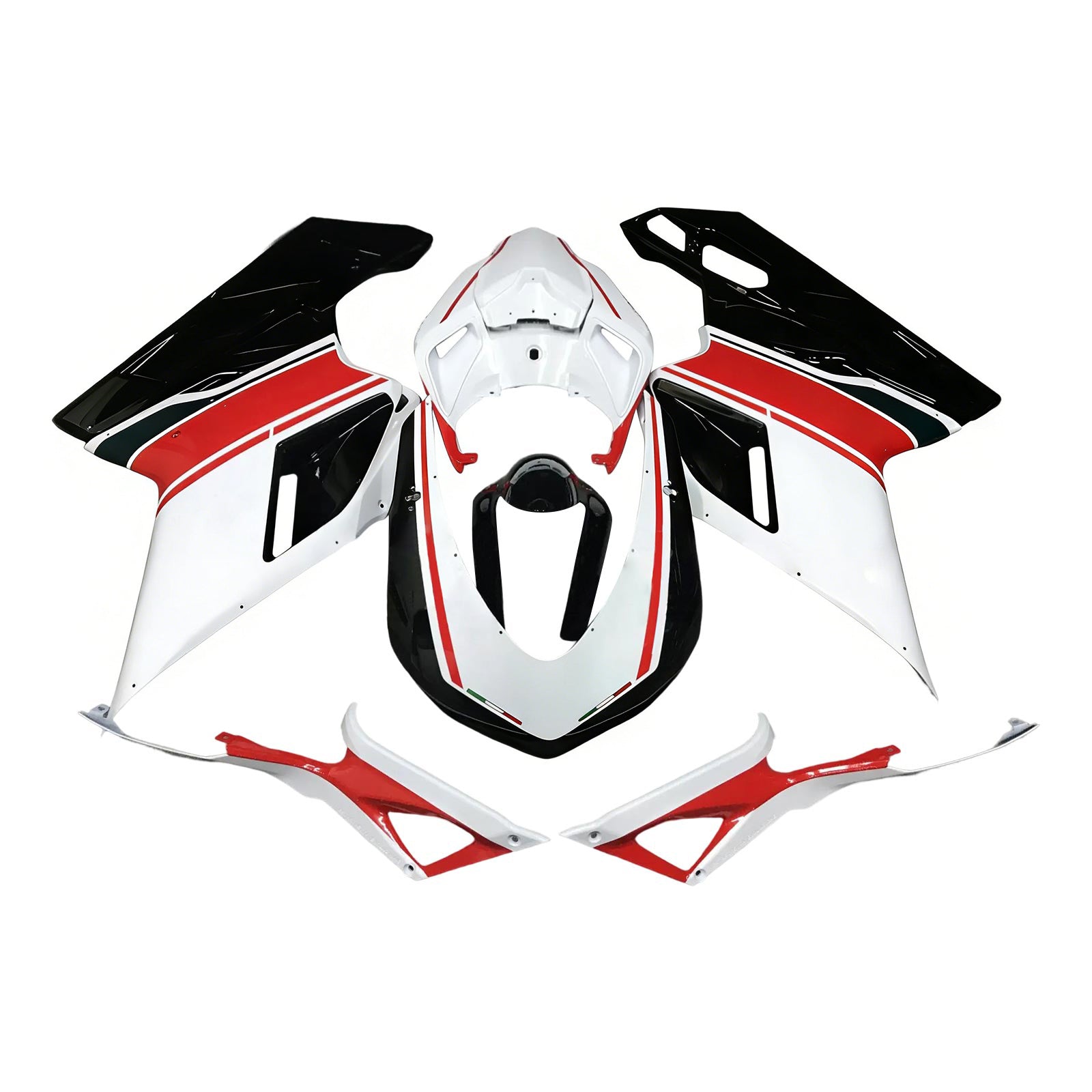 Amotopart Ducati 1098 1198 848 2007-2011 Kit Carrosserie ABS