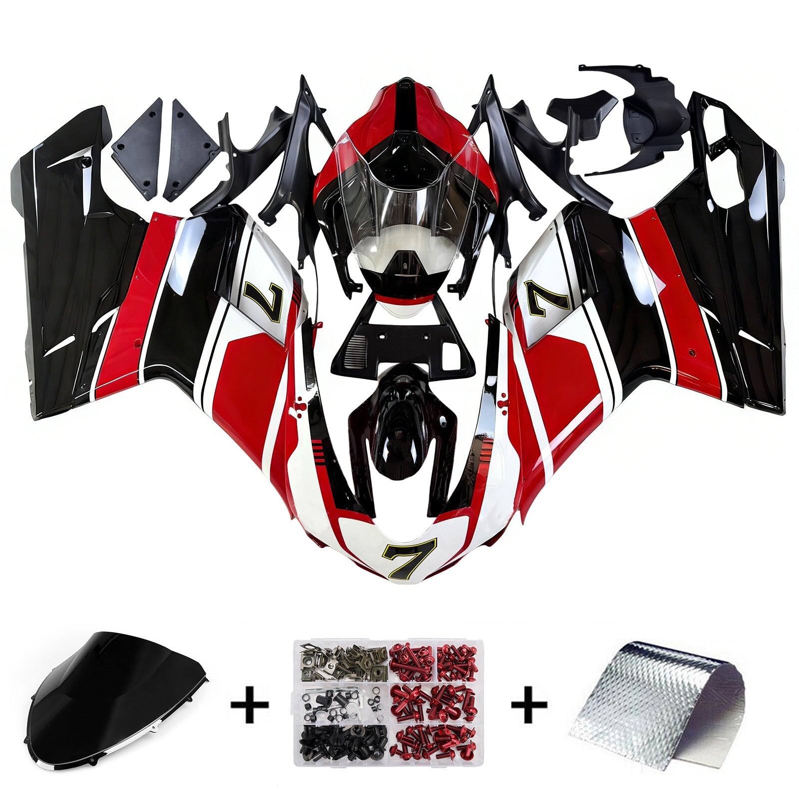 2007-2011 Ducati 1098 1198 848 ABS-korin suojasarja