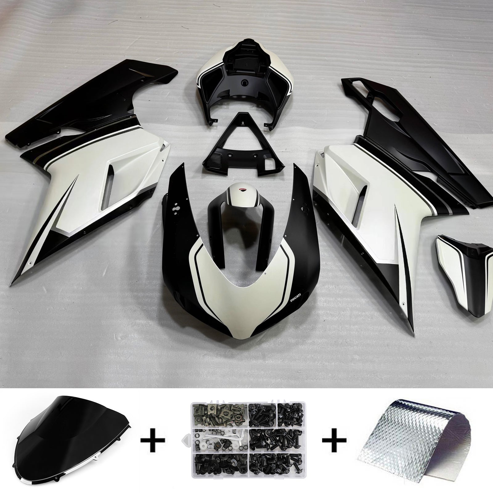 Zestaw owiewki ABS dla Ducati 1098 1198 848 2007-2011