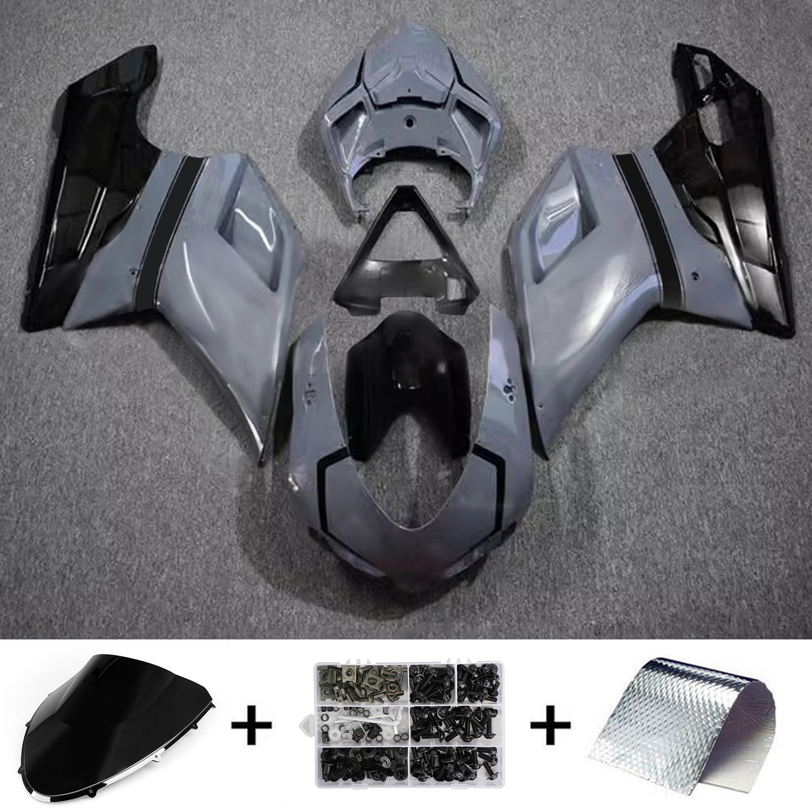 Kit de carénage ABS pour Ducati 1098 1198 848 2007-2011