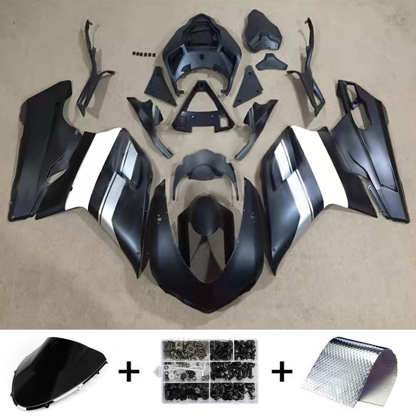 Kit de carénage ABS pour Ducati 1098 1198 848 2007-2011