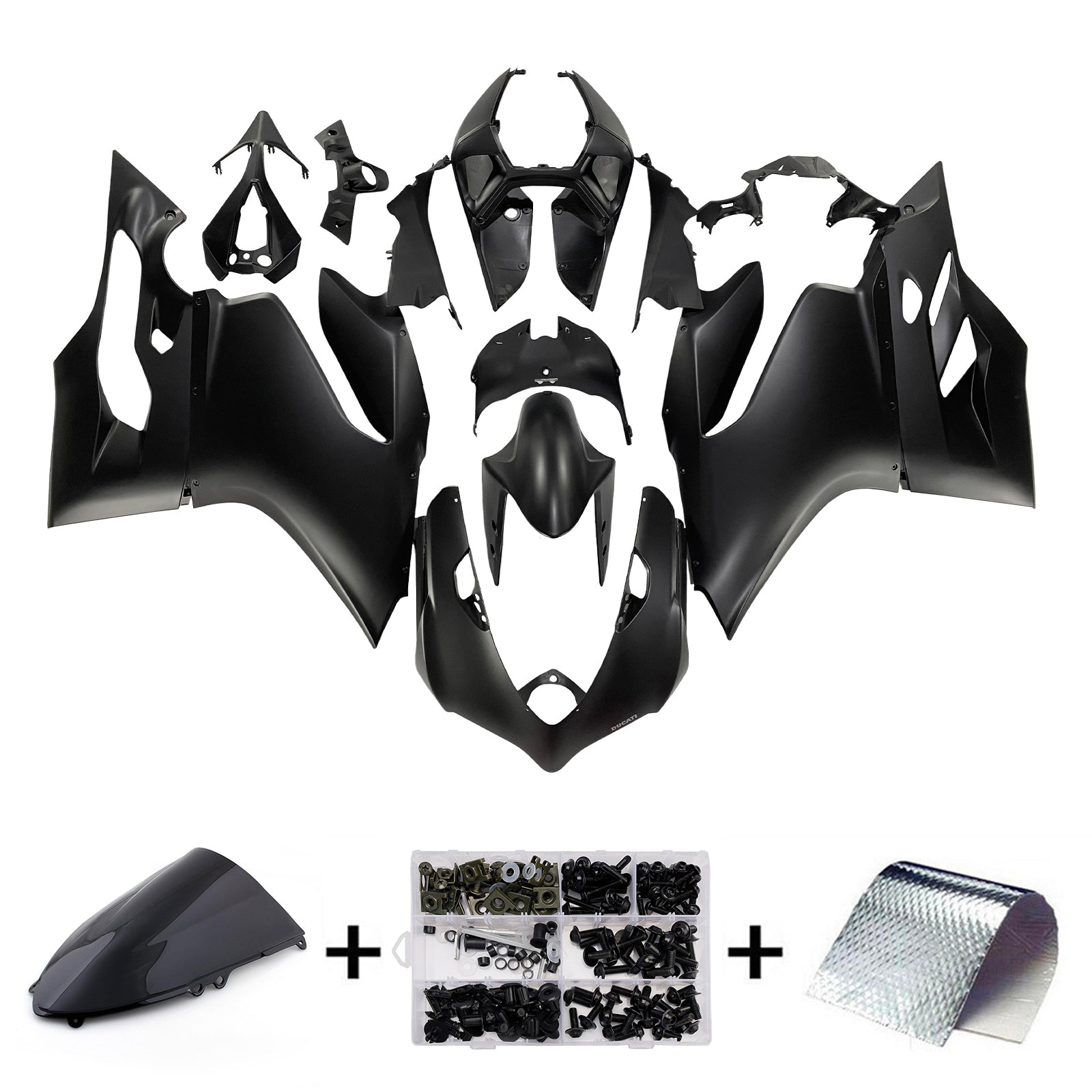 2012-2015 Ducati 1199/899 Kit de carénage d'injection Bodywork Abs en plastique Fit