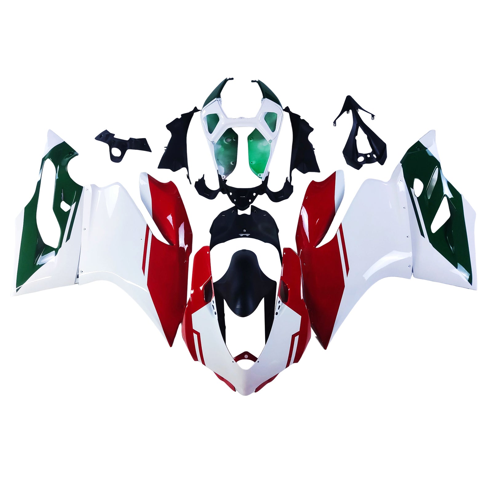 Amotopart Carénage Kit Carrosserie ABS pour Ducati 1199 899 2012-2015 Générique