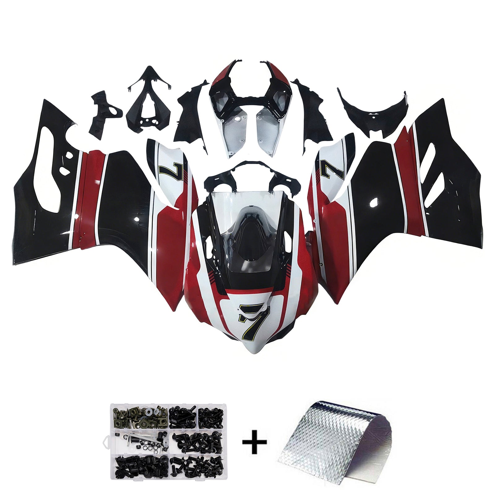 Amotopart Ducati 1199 899 2012-2015 Zestaw owiewek nadwozia z tworzywa ABS