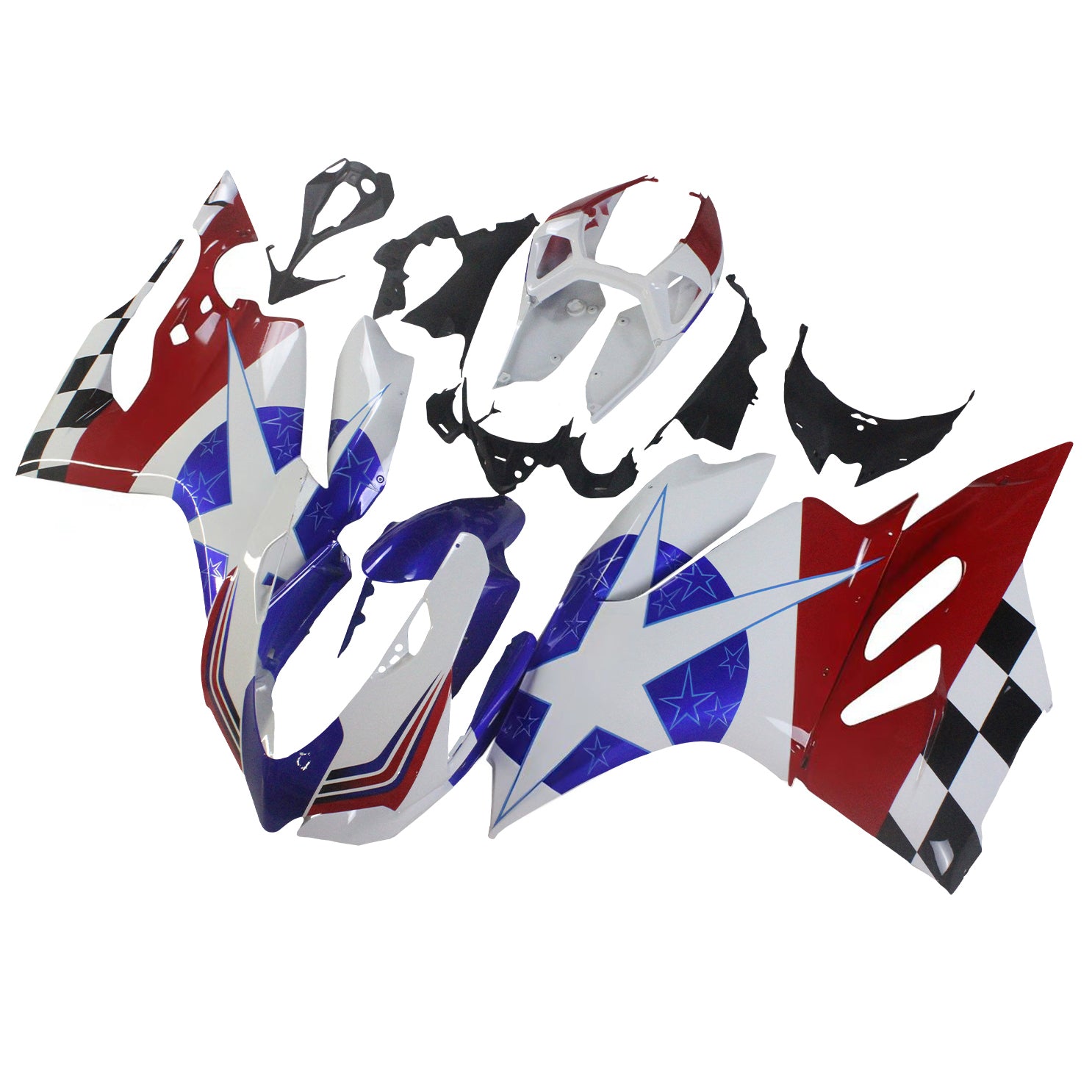 Amotopart Ducati 1199 899 2012-2015 Kit Carénage Carrosserie Plastique ABS