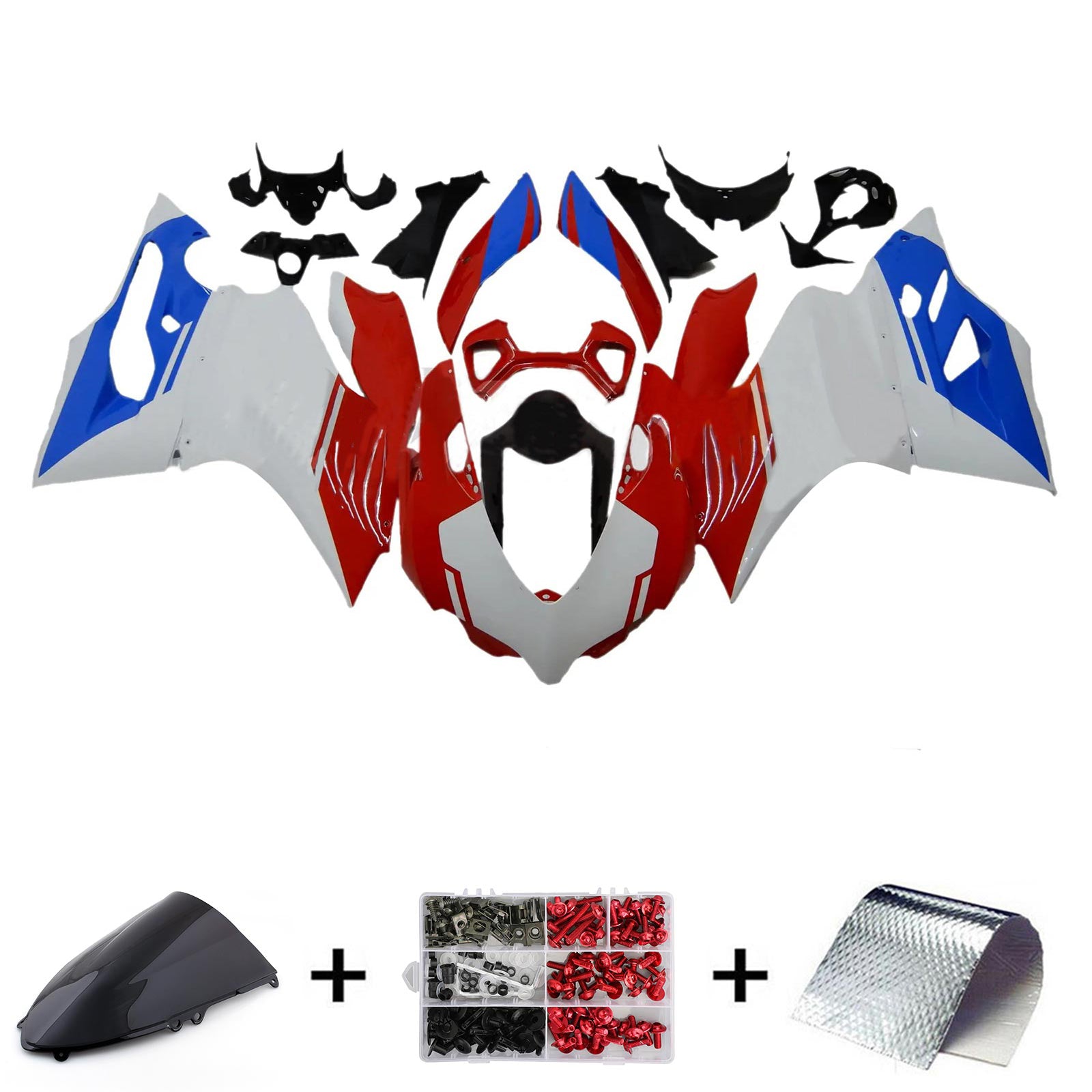 Amotopart Ducati 1199 899 2012-2015 Kit Carénage Carrosserie Plastique ABS