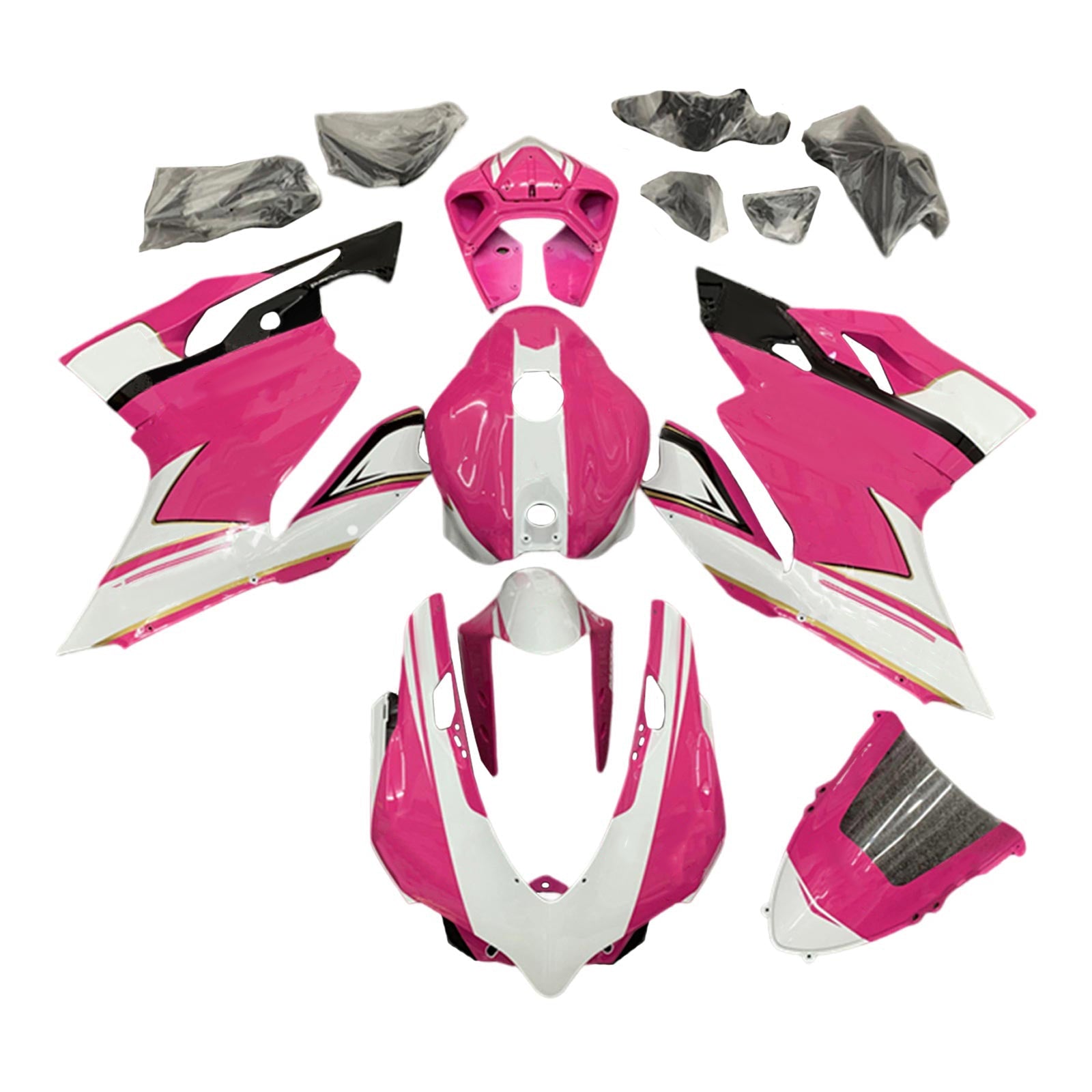Amotopart Ducati 1199 899 2012-2015 Kit carena carrozzeria in plastica ABS