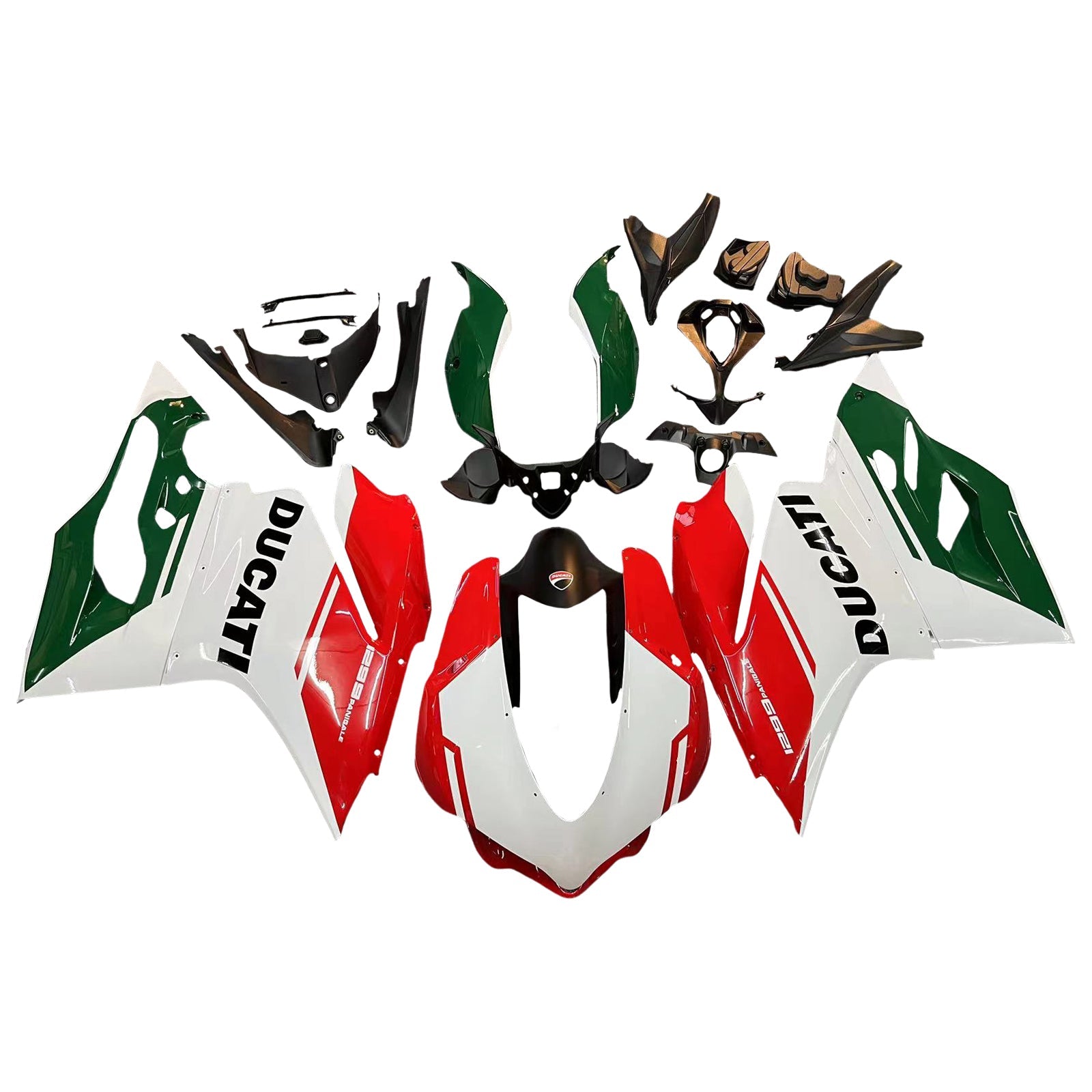 Amotopart Kit Carenado Carrocería ABS para Ducati 1299 959 2015-2020 Genérico