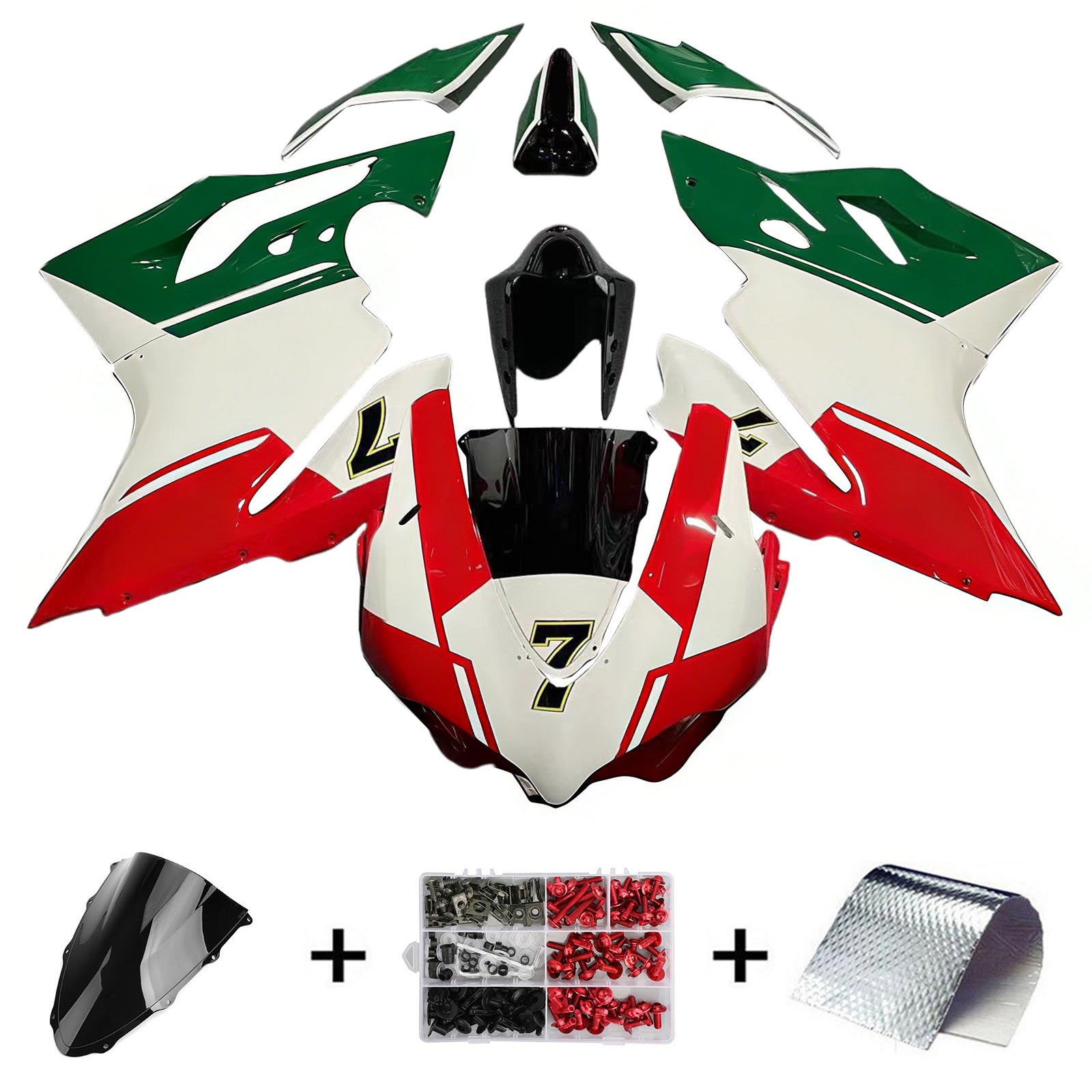 Amotopart Kit carena carrozzeria in plastica ABS Ducati 1299 959 2015-2020