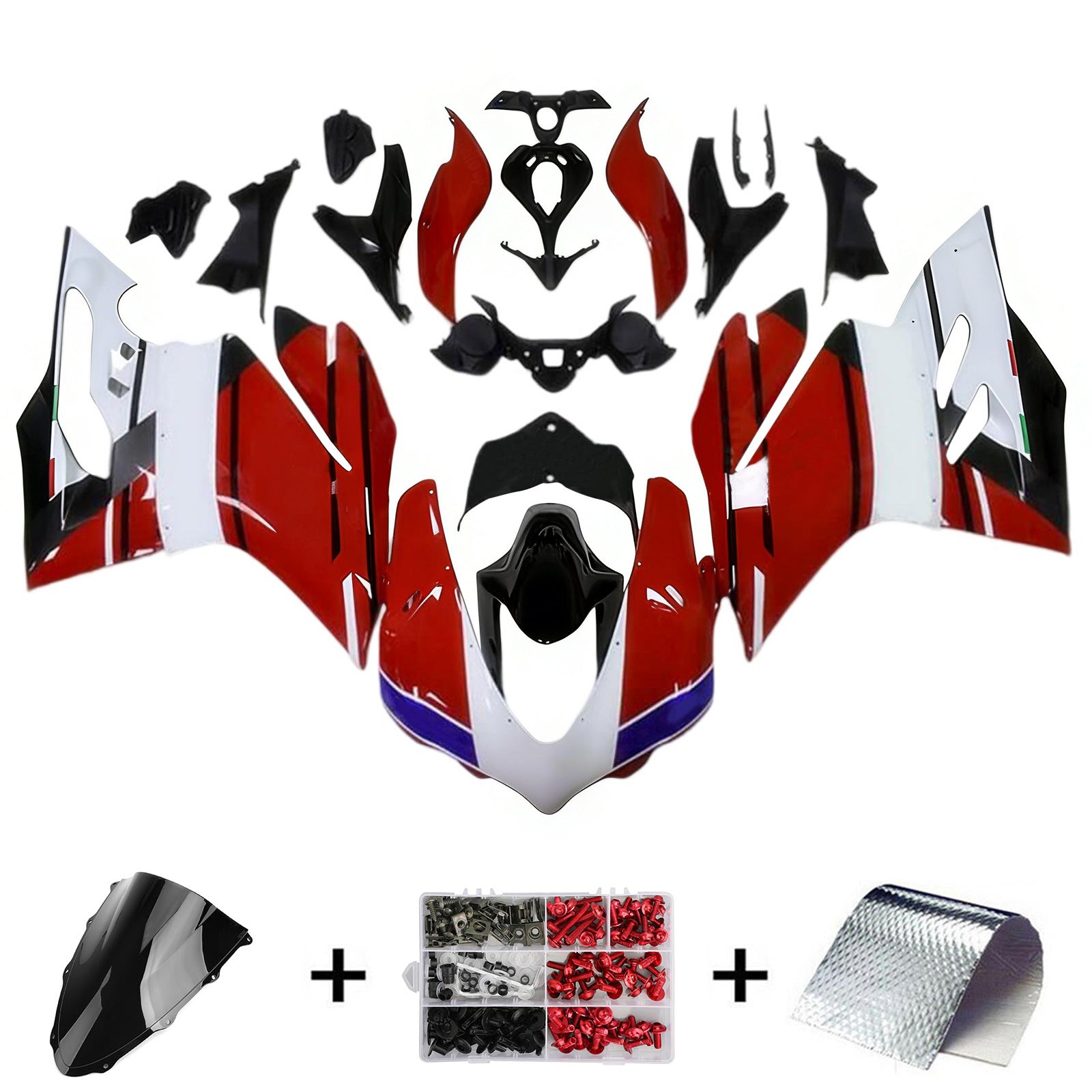 Amotopart Ducati 1299 959 2015-2020 ABS muovinen korin suojasarja