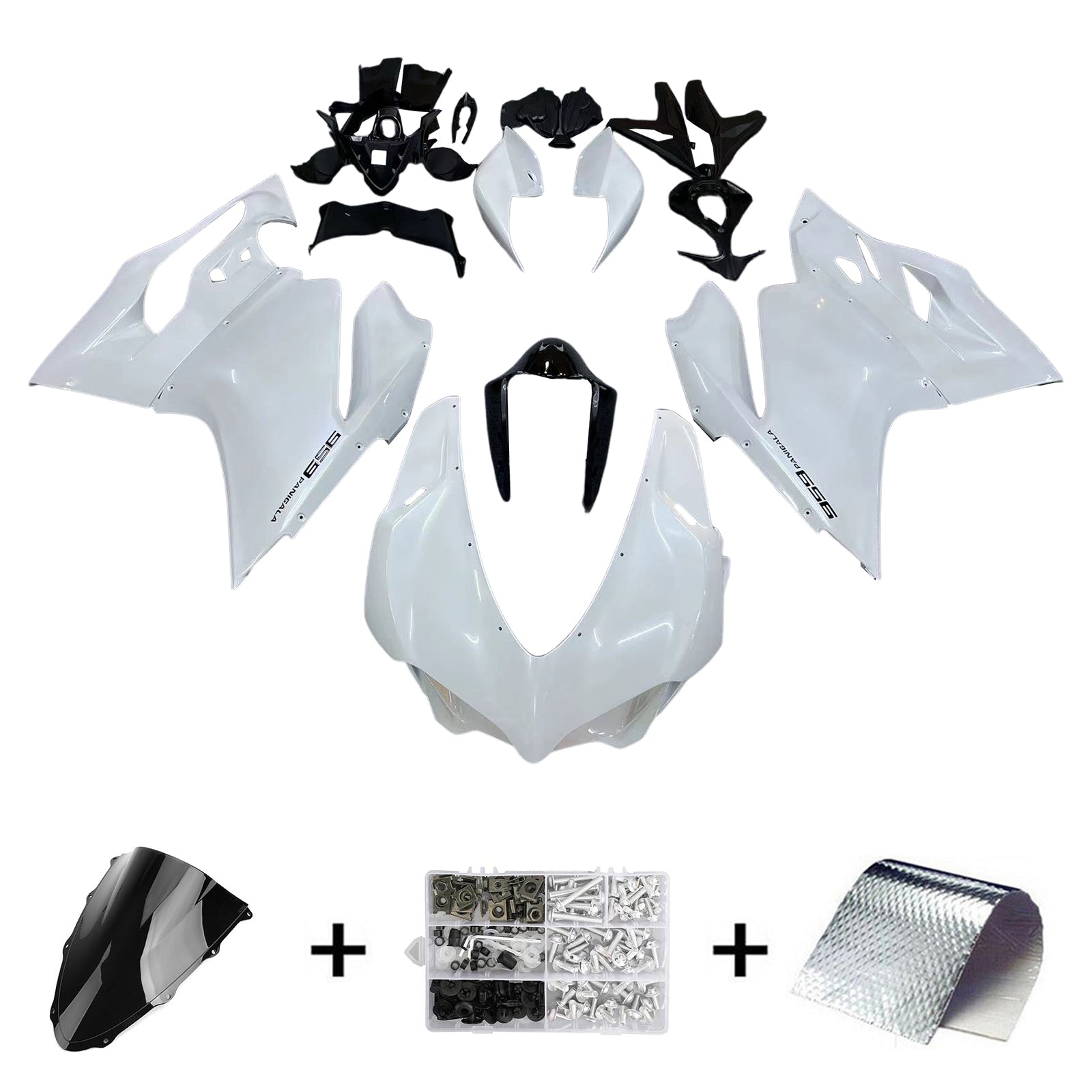 Amotopart Ducati 1299 959 2015-2020 Kit de carenado de carrocería de plástico ABS