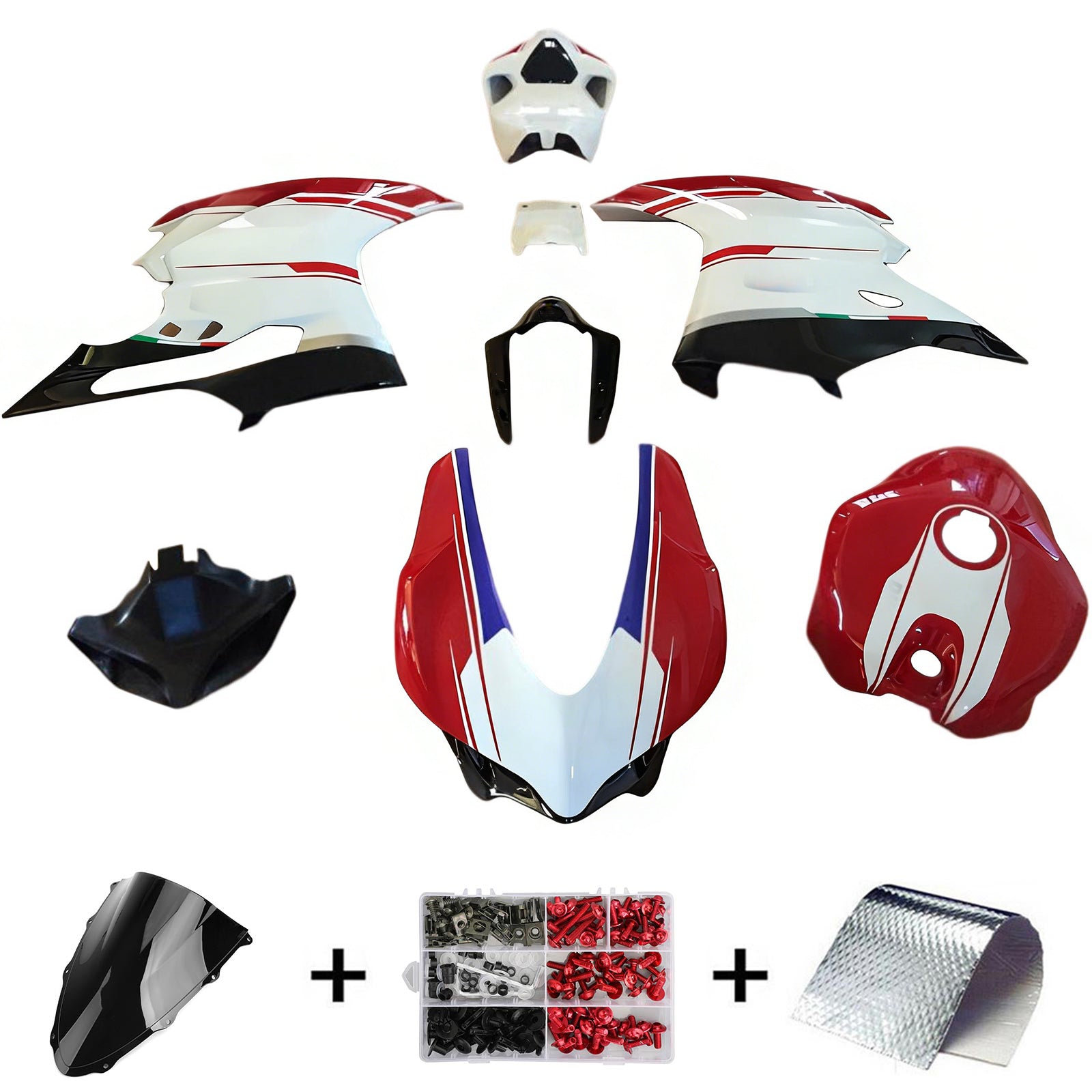 Amotopart Ducati 1299 959 2015-2020 ABS muovinen korin suojasarja