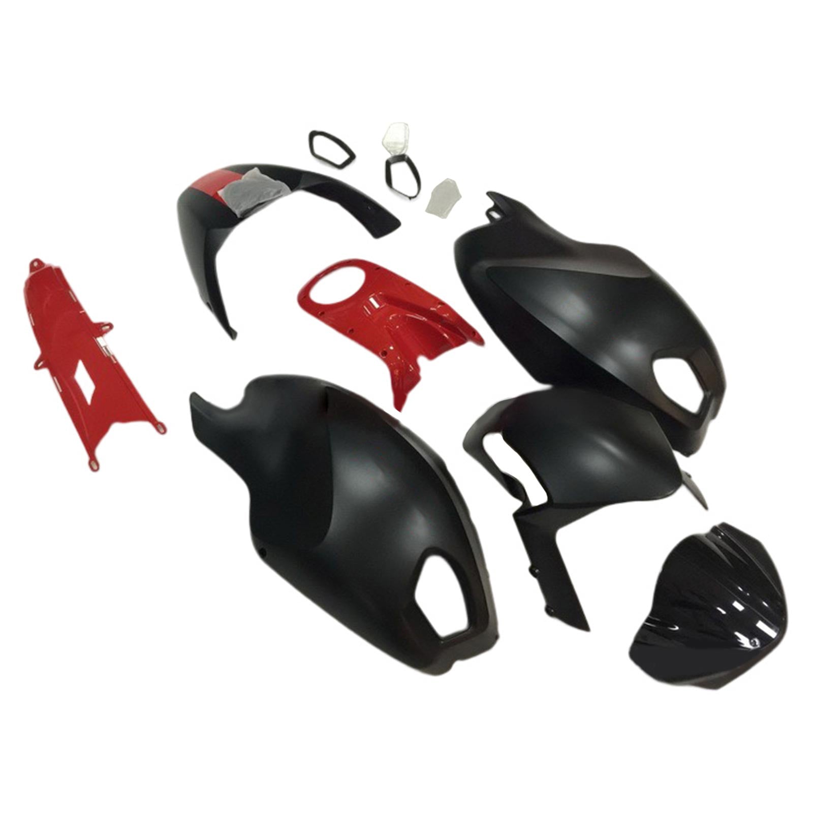 Amotopart Ducati Monster 696 796 1100 S EVO toutes années Kit de carénage carrosserie