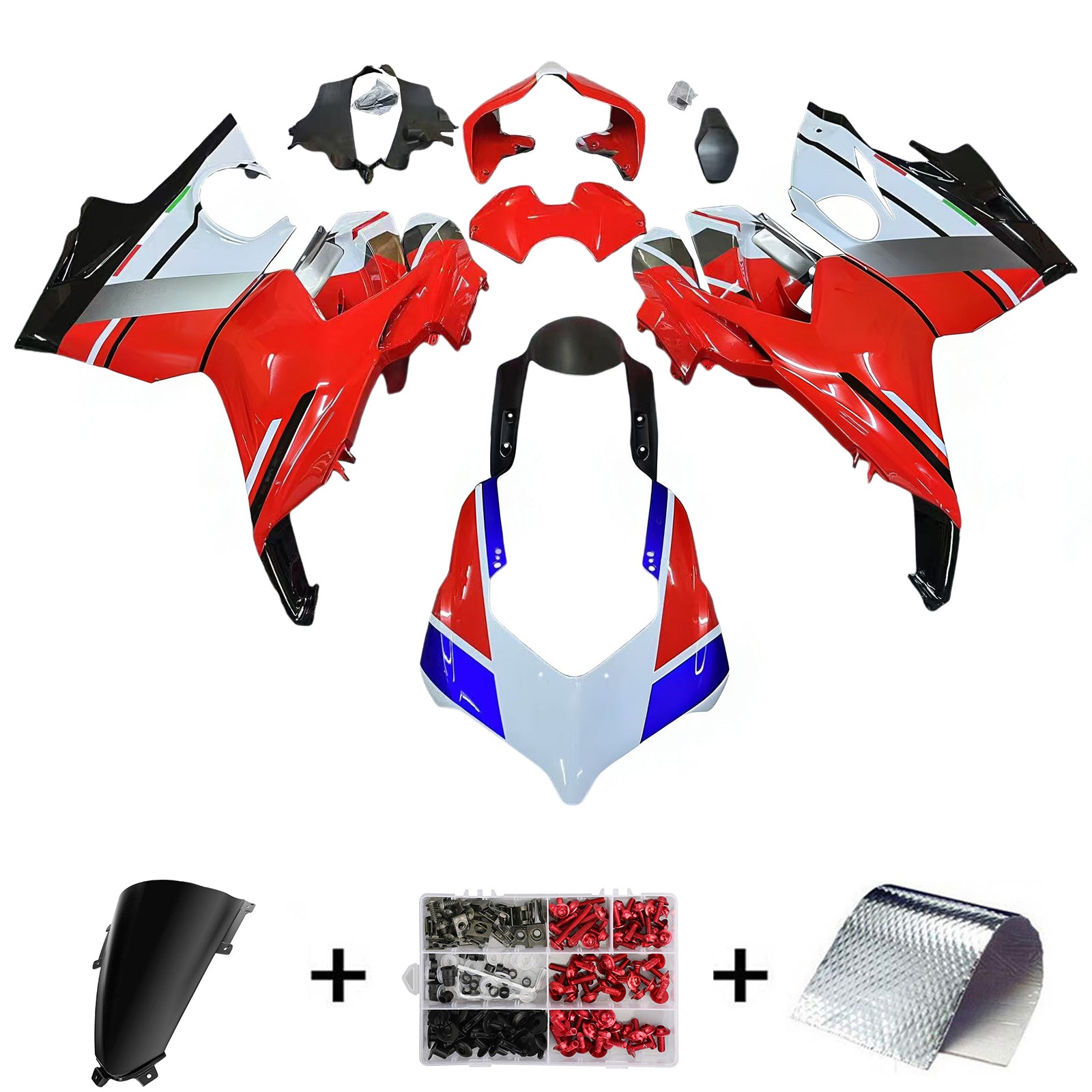 Amotopart Ducati Panigale V4 V4S V4SP 2018-2019 Kit de carénage Carrosserie