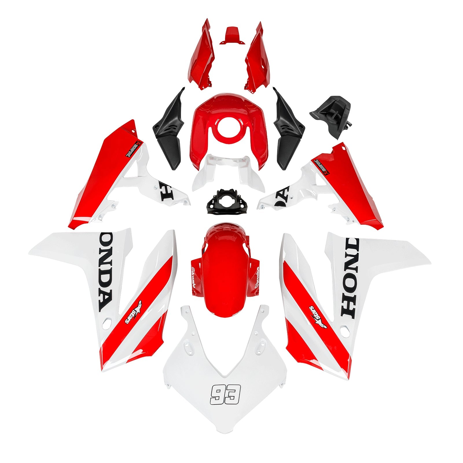 Kit de carénage de carrosserie en plastique ABS injecté pour Honda CBR650R 2024-2025