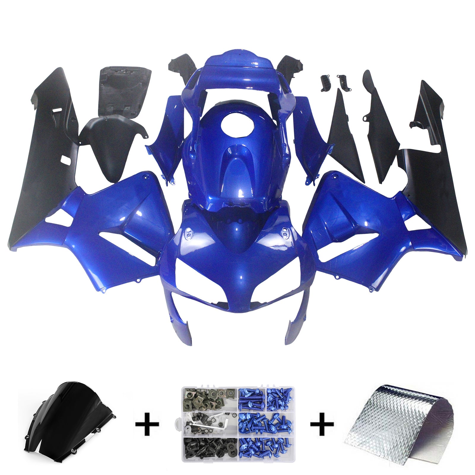 Defarenage Amotopart 2003-2004 Honda CBR 600 RR blu e nero CBR generico