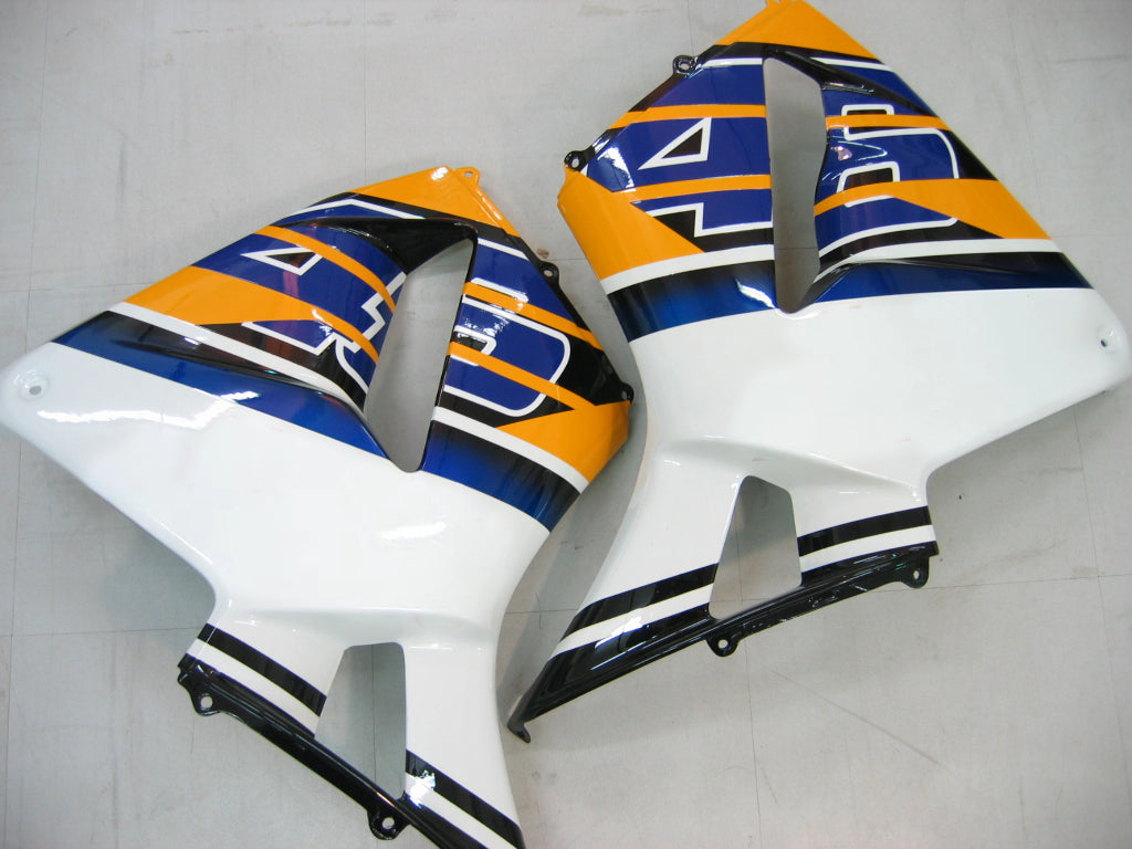 Owiewka Amotopart 2003-2004 Honda CBR 600 RR Żółto-Niebieska Nr 46 N. Azzurro Generic
