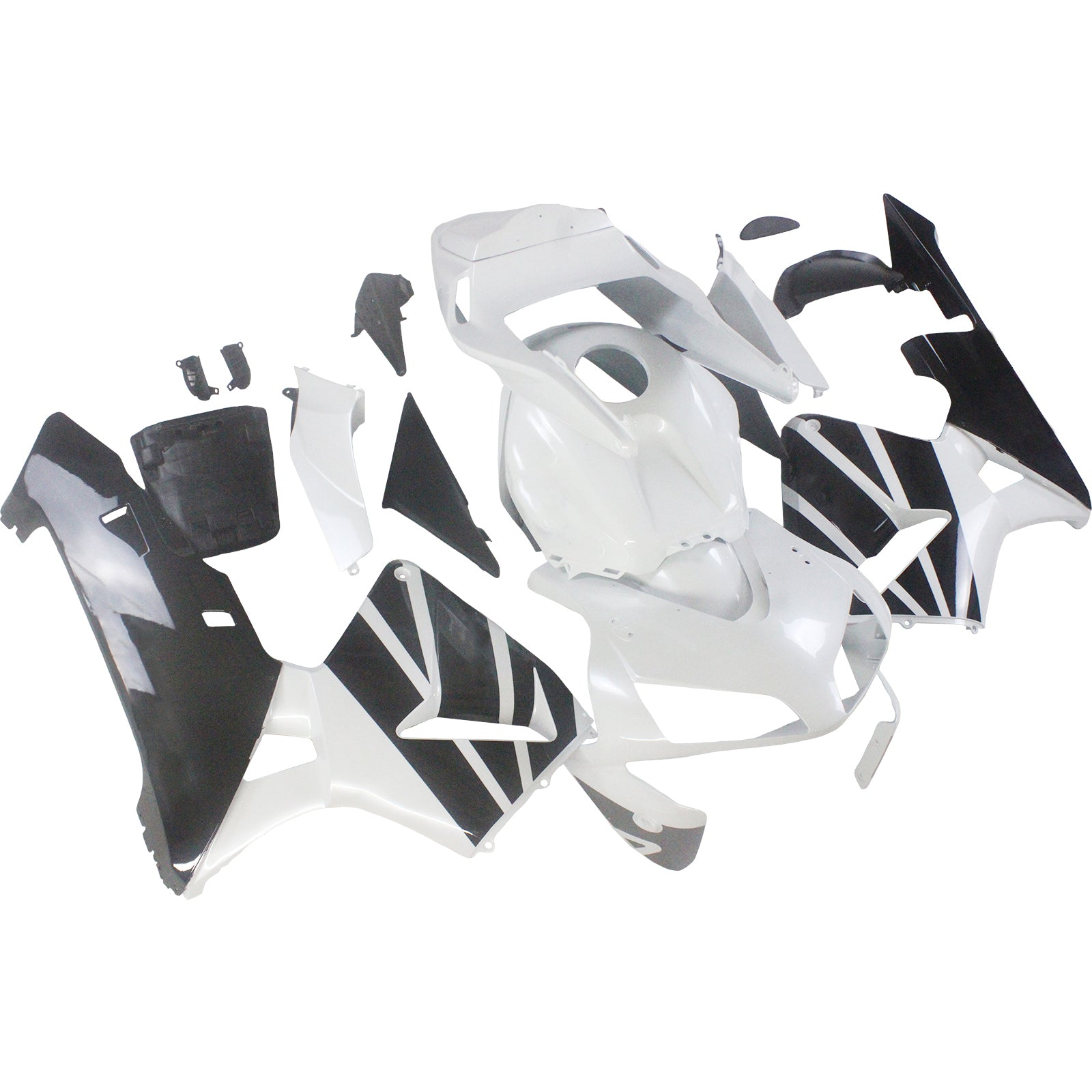 Carénages Amotopart 2003-2004 Honda CBR 600 RR Blanc &amp; Noir Honda Generic
