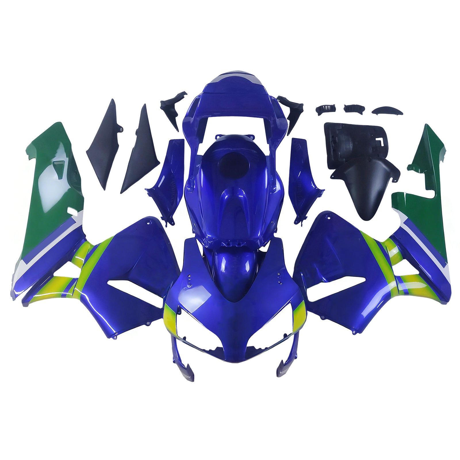 Amotopart Carena 2003-2004 Honda CBR 600 RR Blu e Verde Movistar Generico