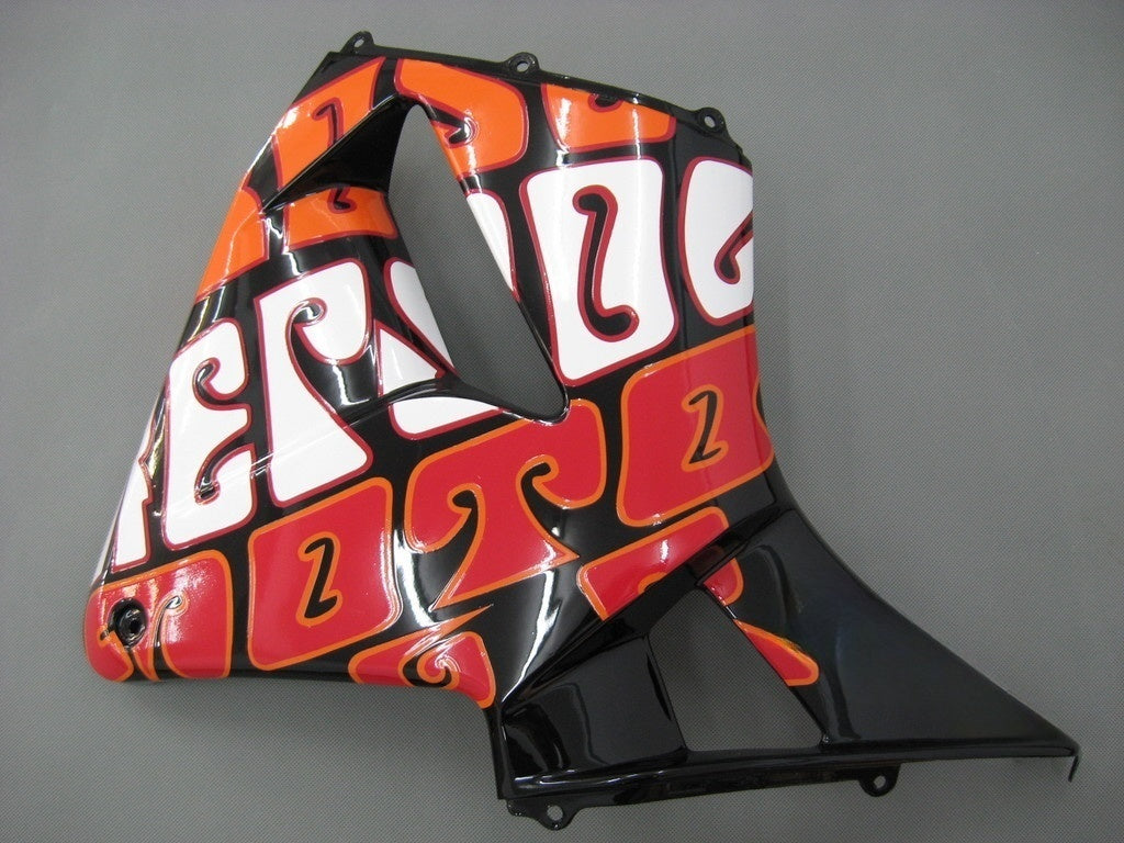 Carénages Amotopart 2003-2004 Honda CBR 600 RR Jaune Noir Valentino Rossi Repsol Moto Generic
