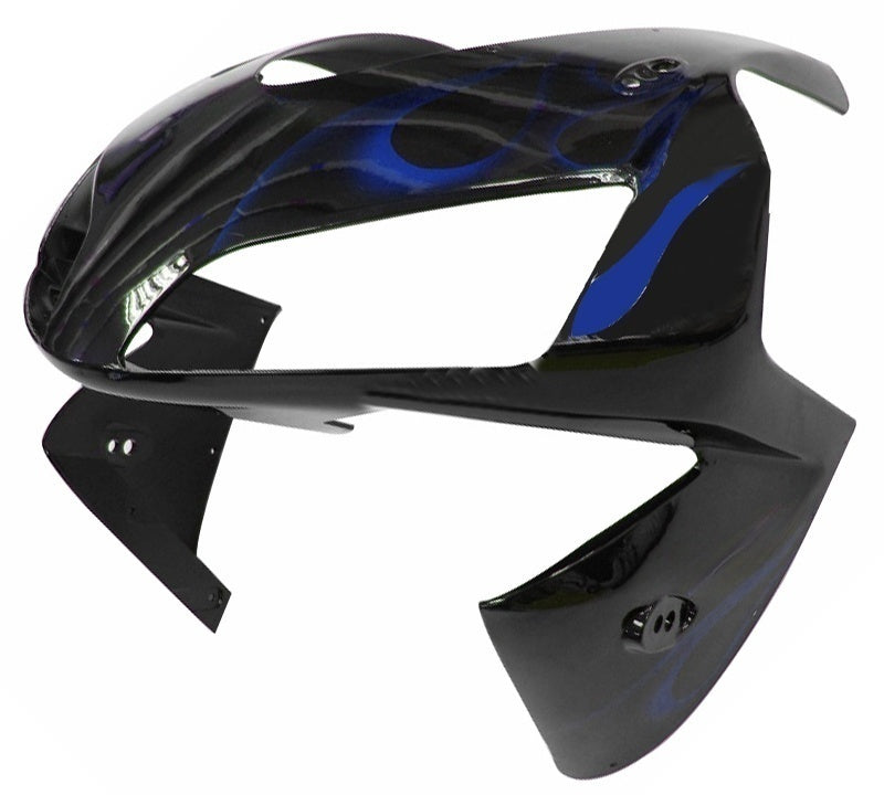 Carénages Amotopart 2003-2004 Honda CBR 600 RR Black &amp; Blue Flame Generic